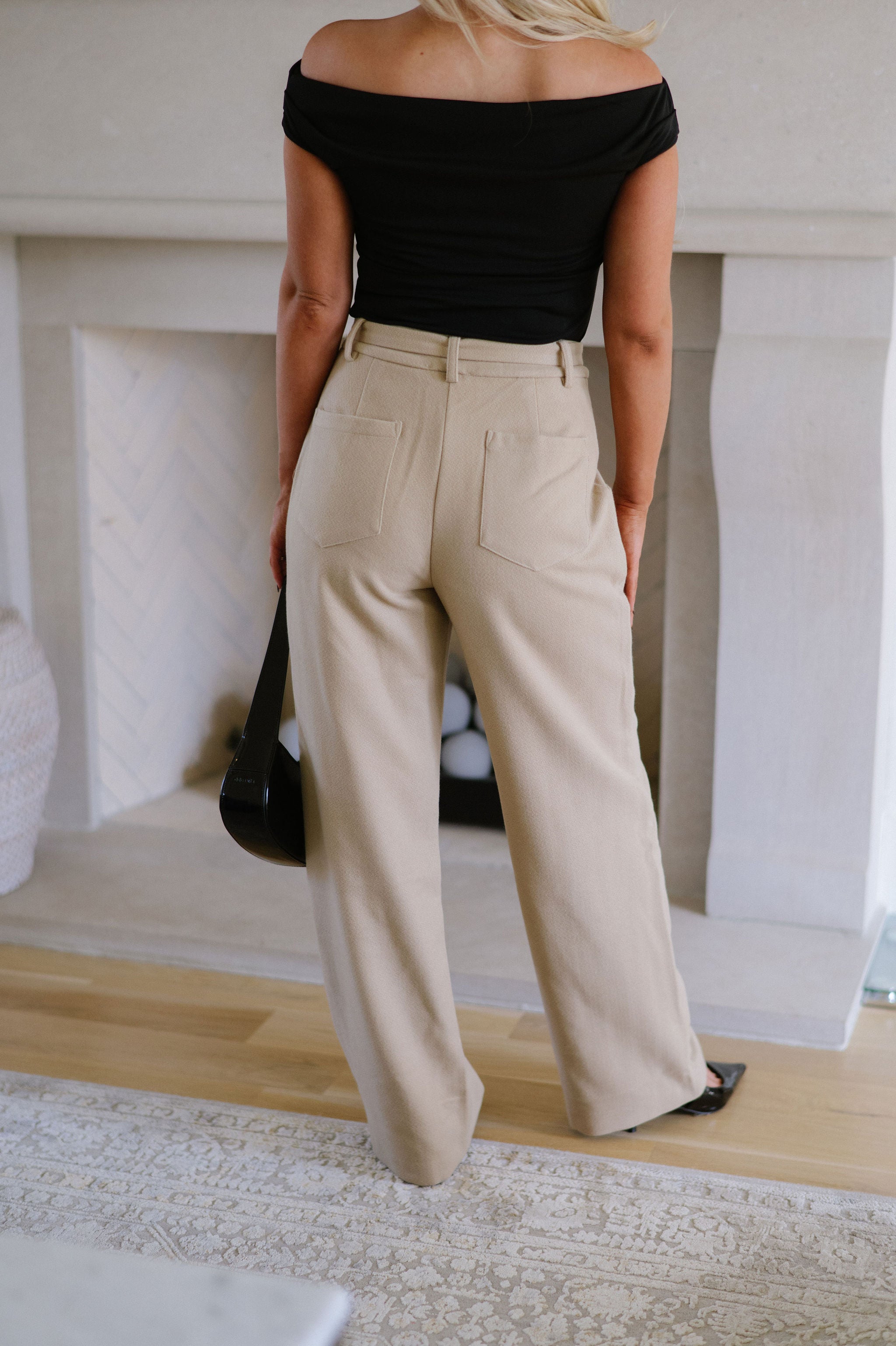 Ruby Wide Leg Pants-Taupe