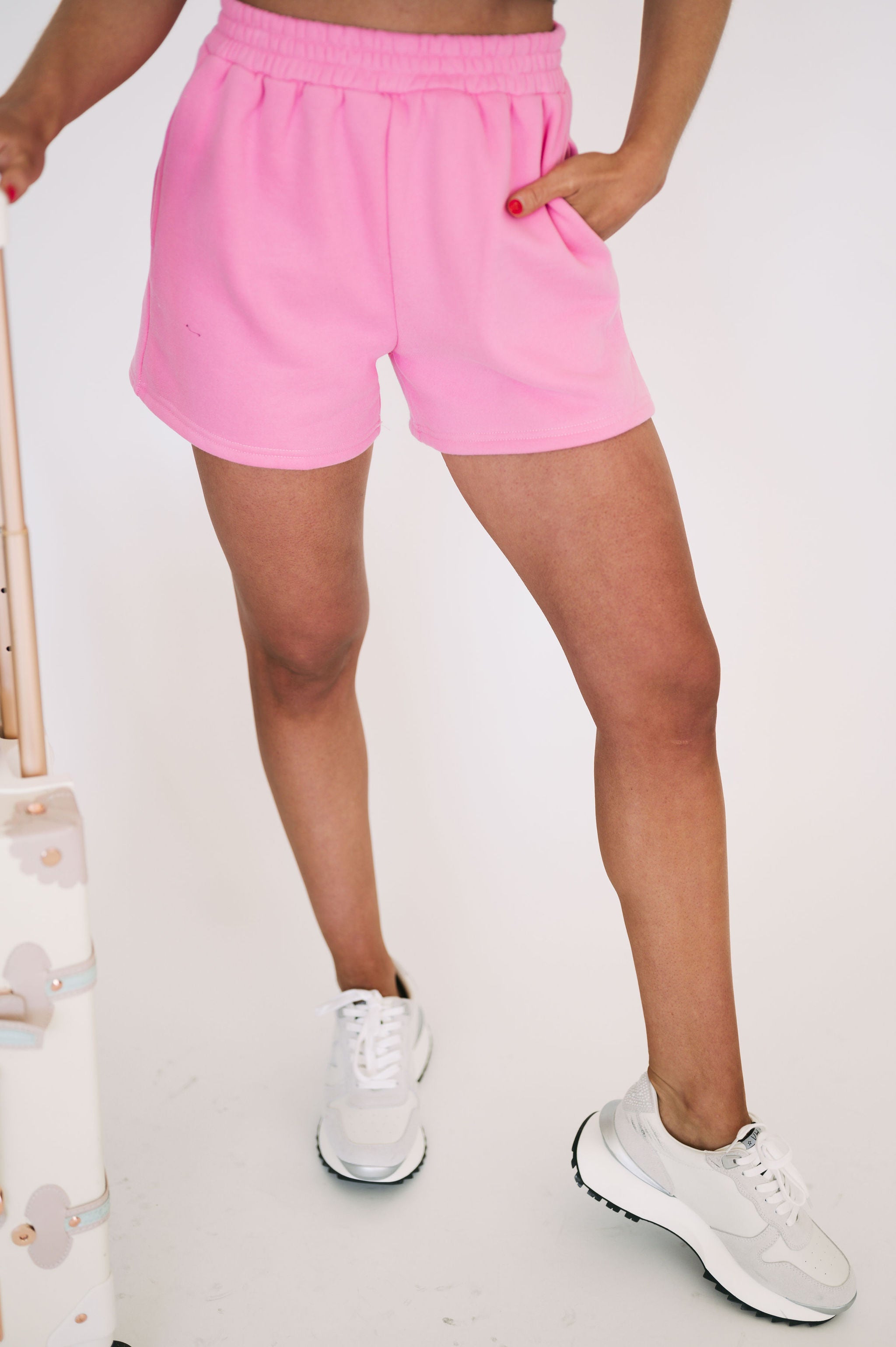Cameron Lounge Shorts-Candy Pink