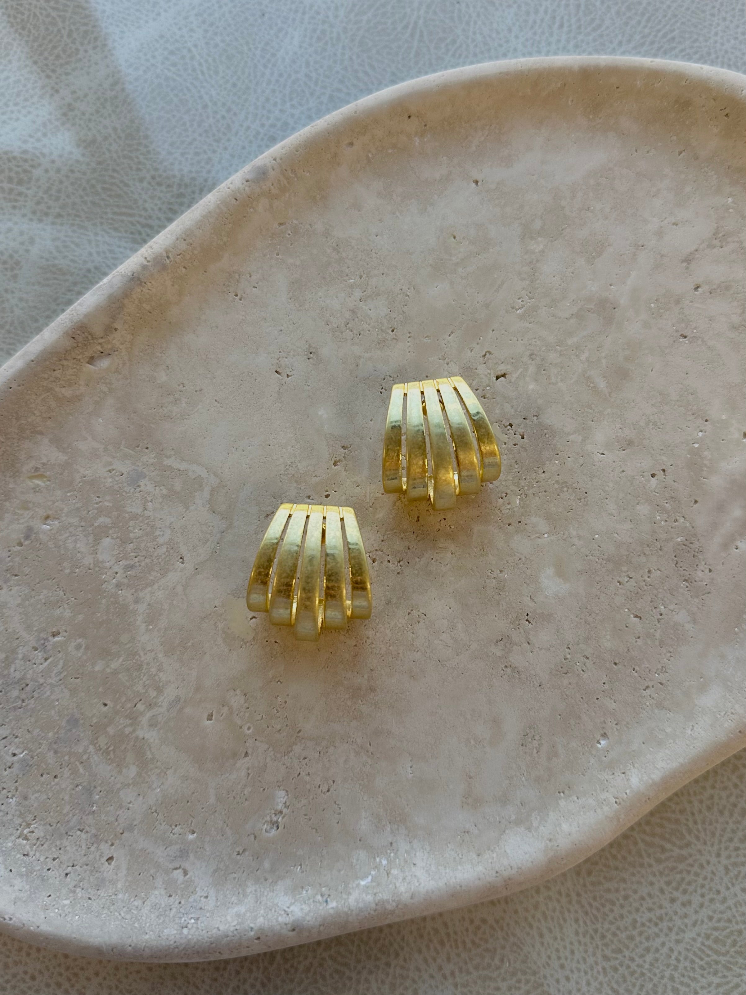 Gold Gardner Stud Earrings