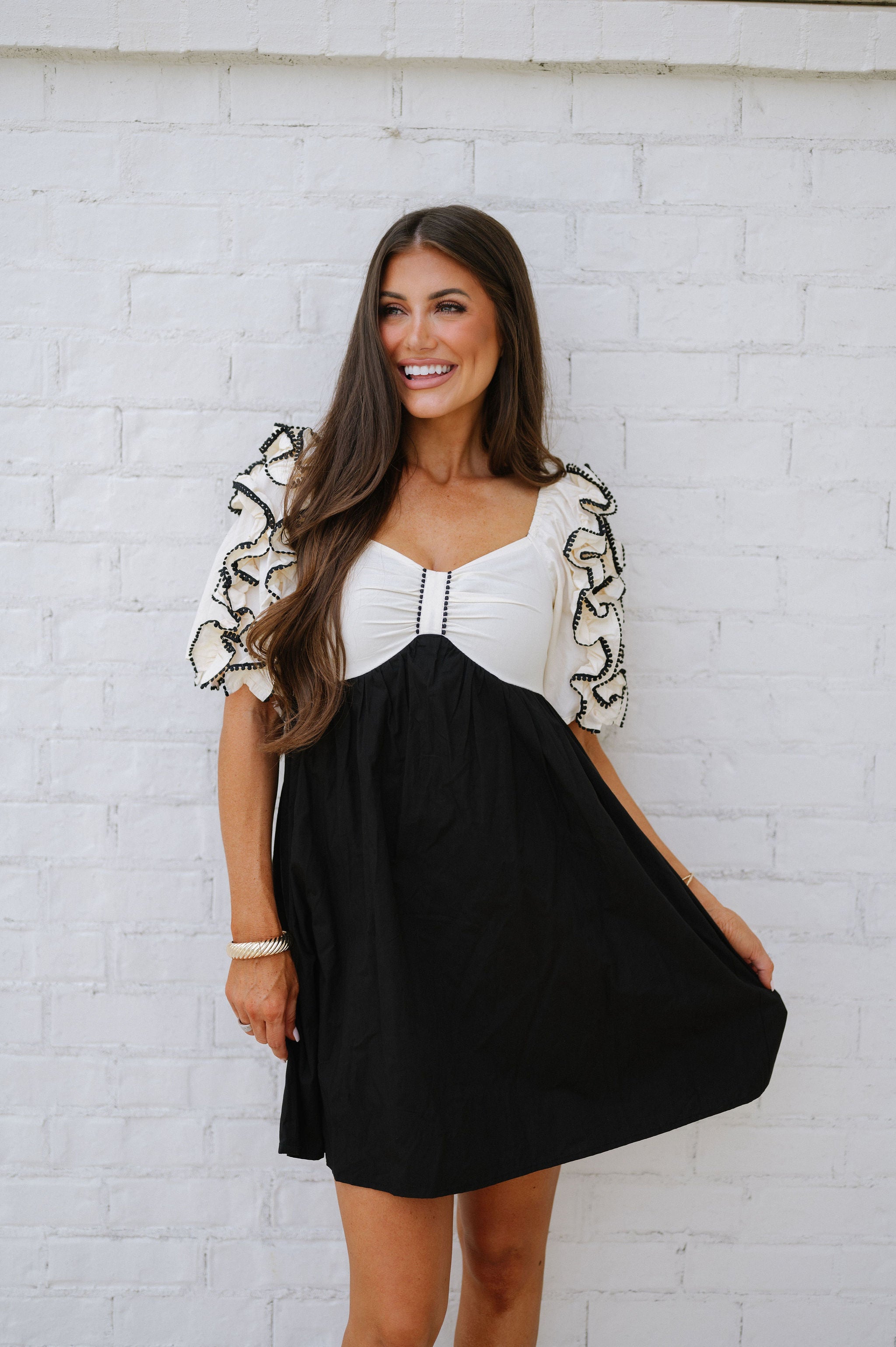 Bridgerton Ruffle Dress//DOORBUSTER