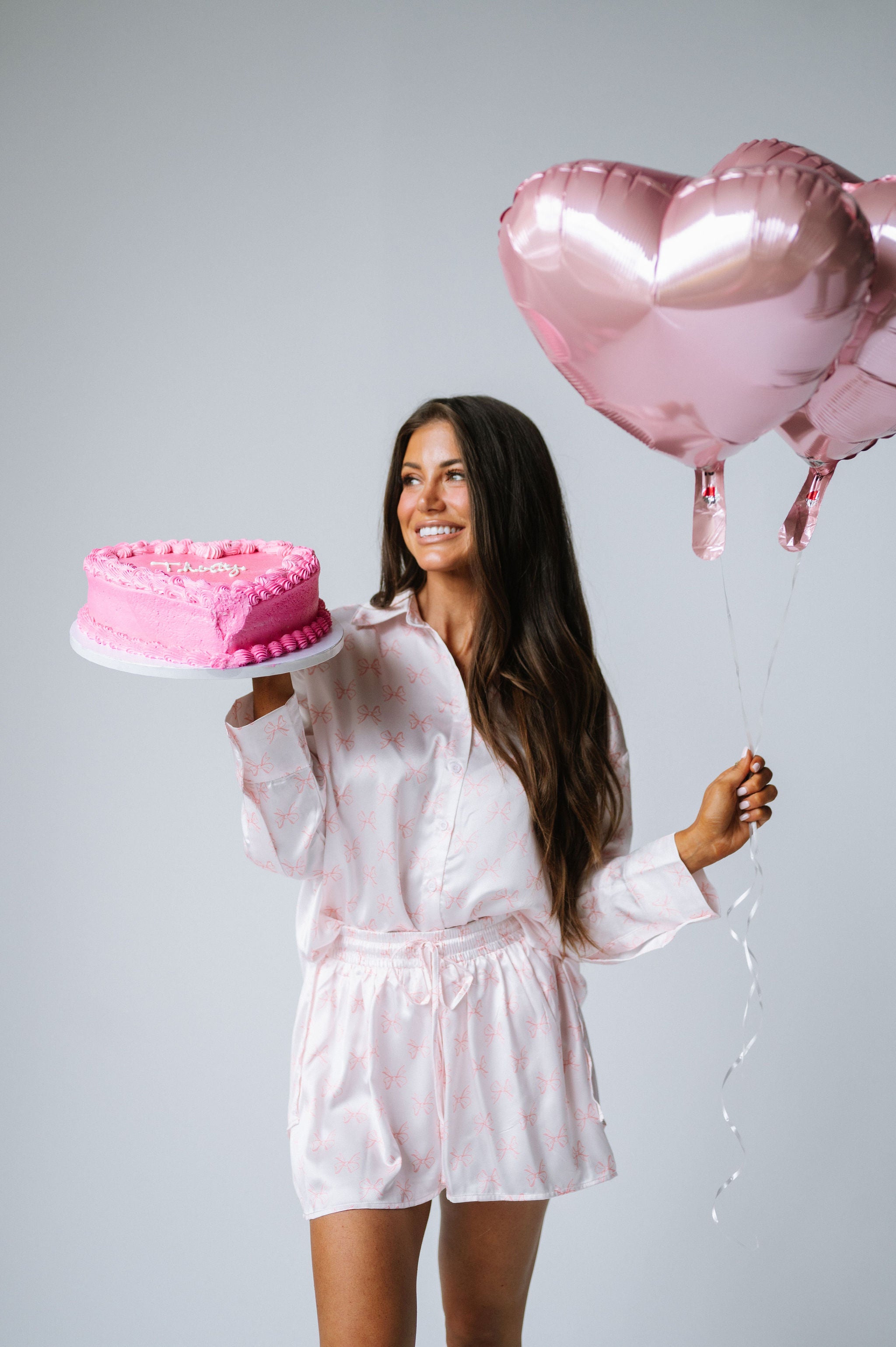 Baby Pink Bow Pajama Set