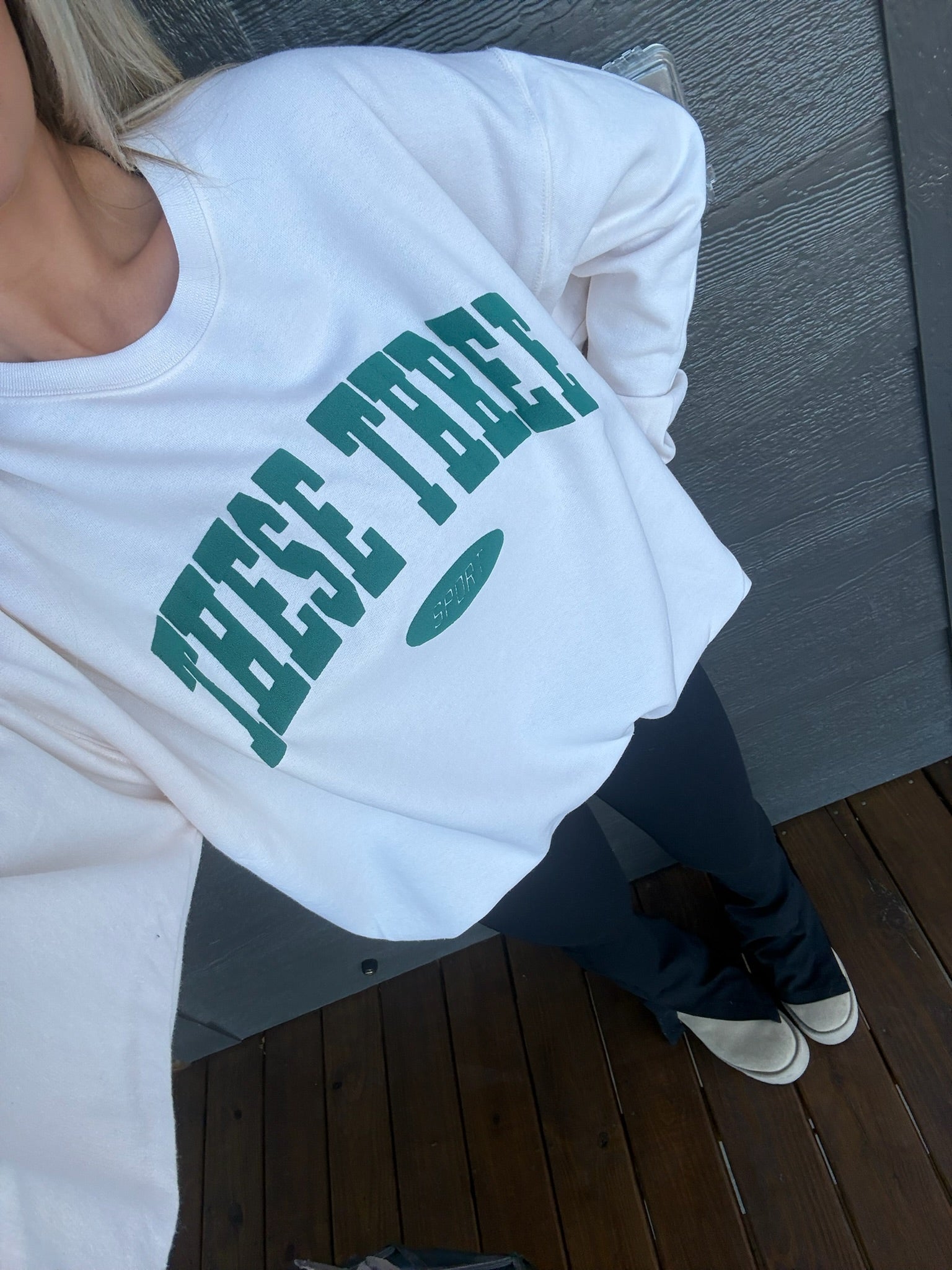 These Three Sport Crewneck- Cream