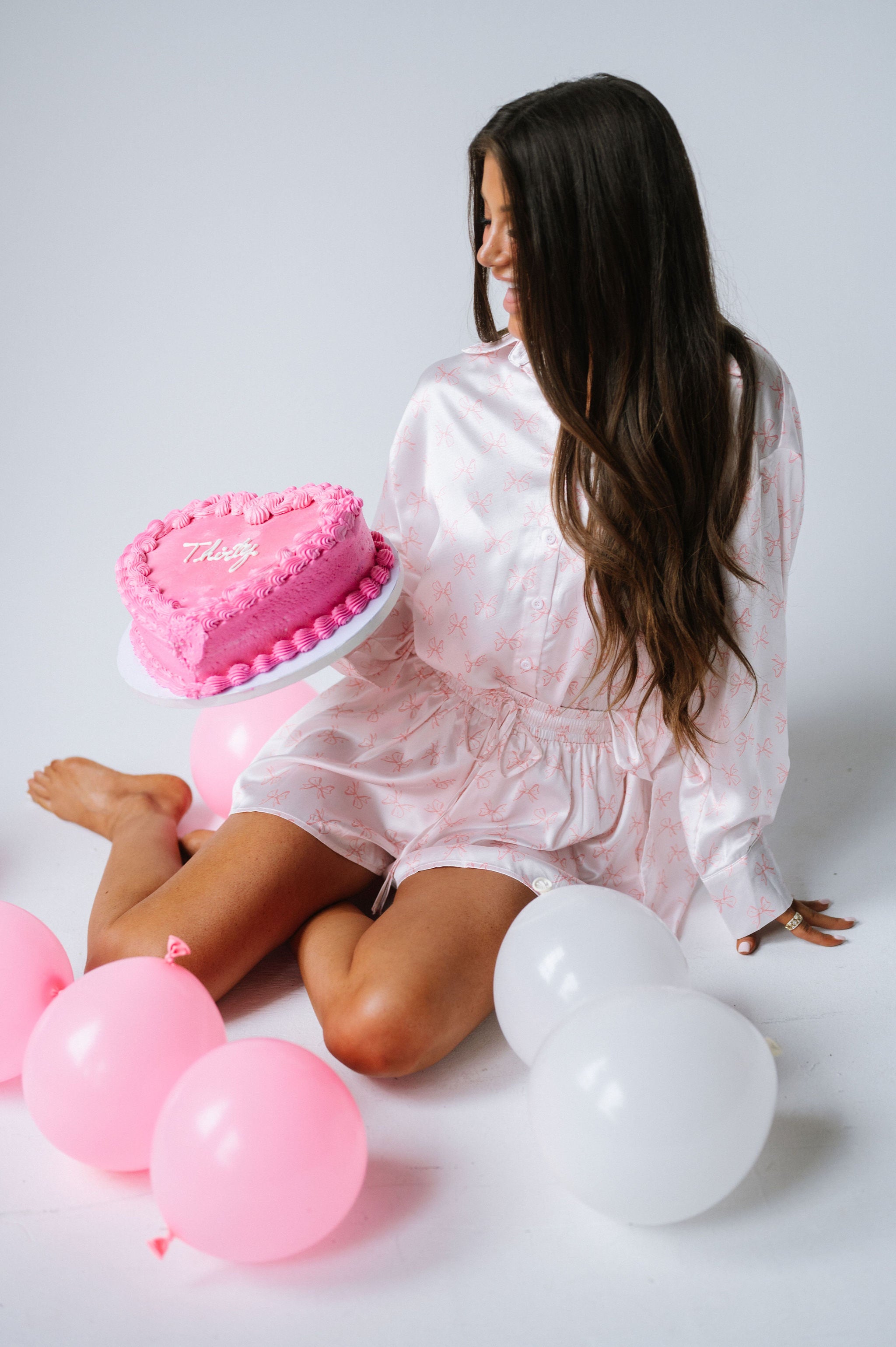 Baby Pink Bow Pajama Set