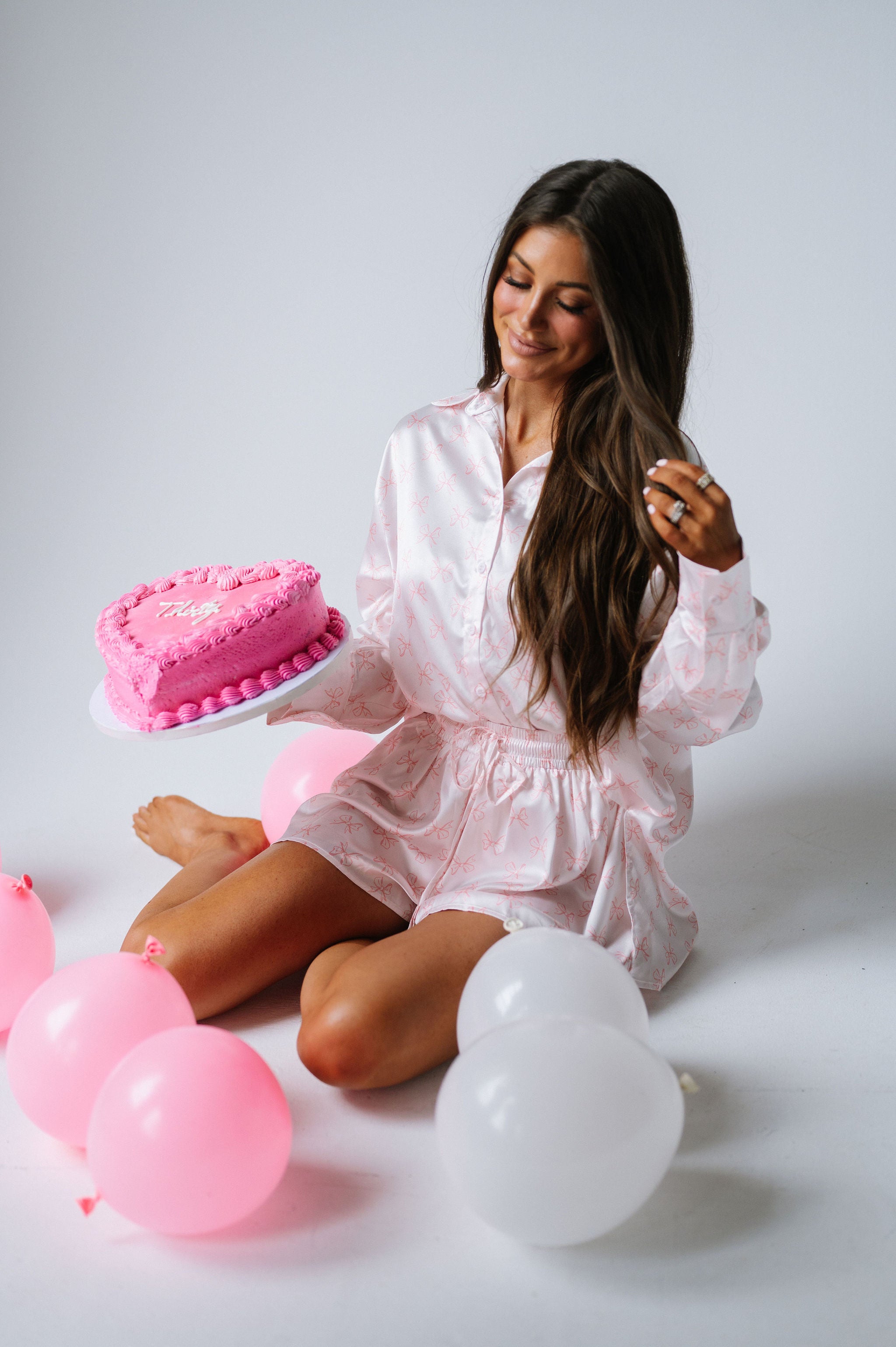 Baby Pink Bow Pajama Set