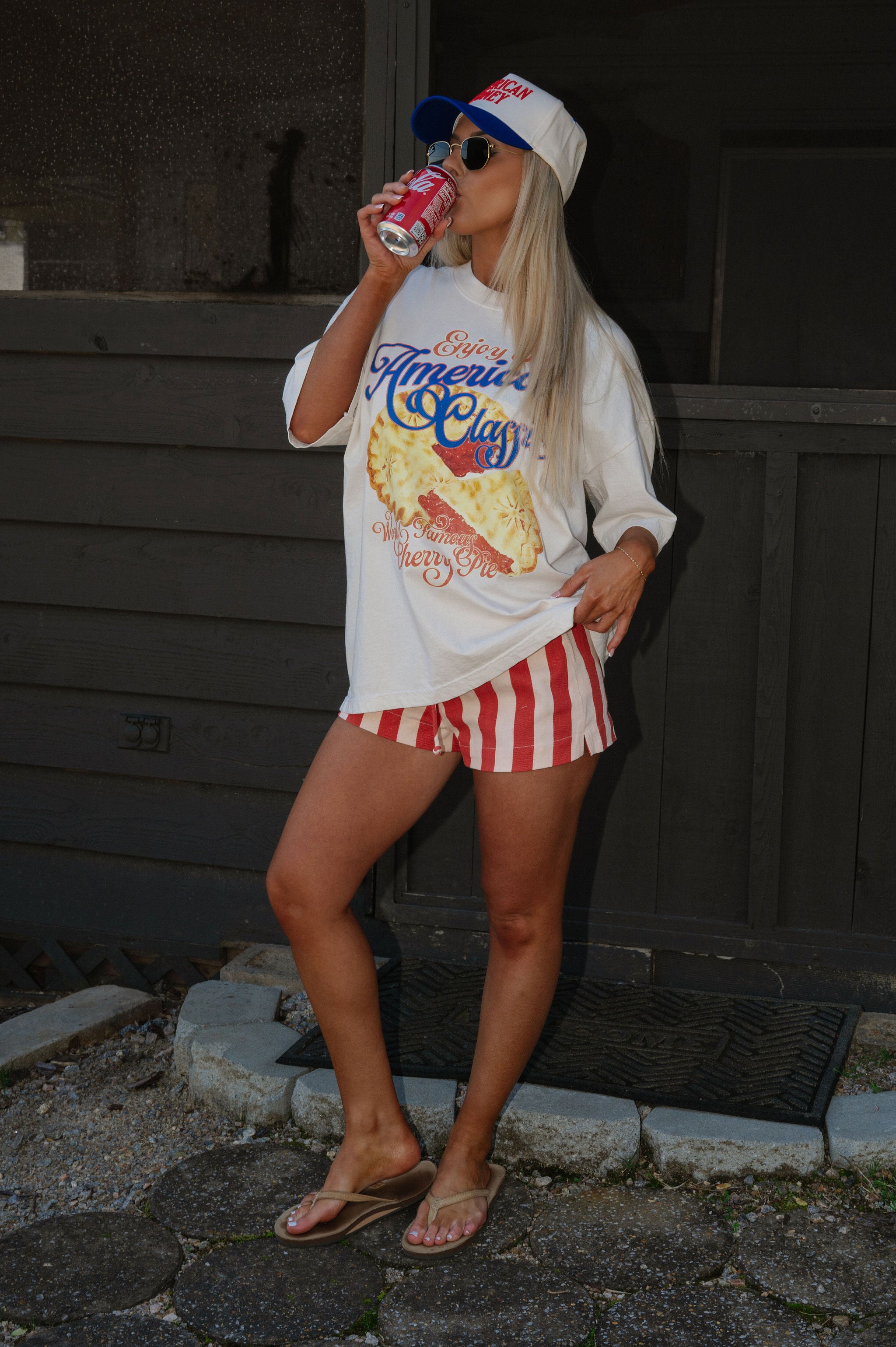 "Cherry Pie" Tee-Ivory