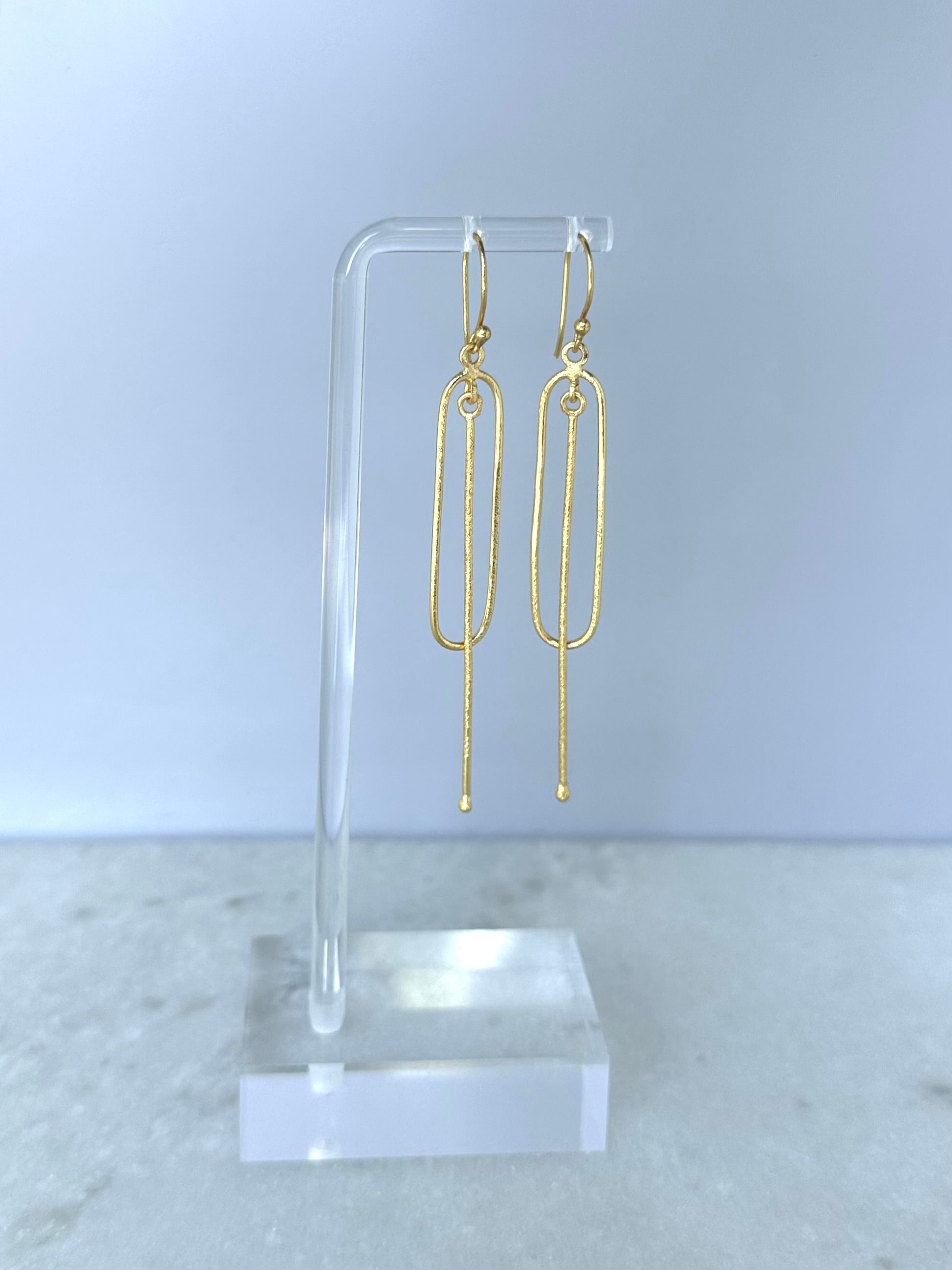 Emilee Asymmetrical Earrings-Gold