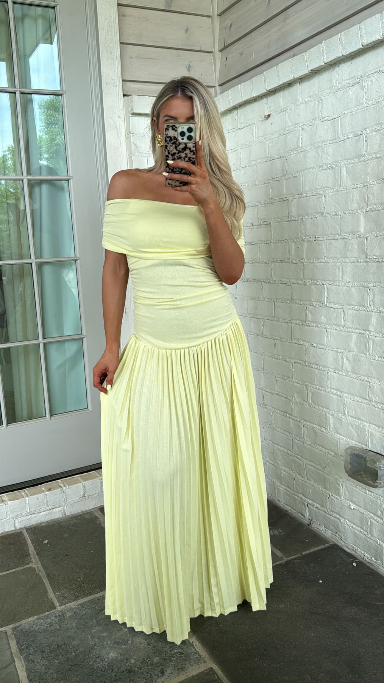 Elina Drop Dress-Butter