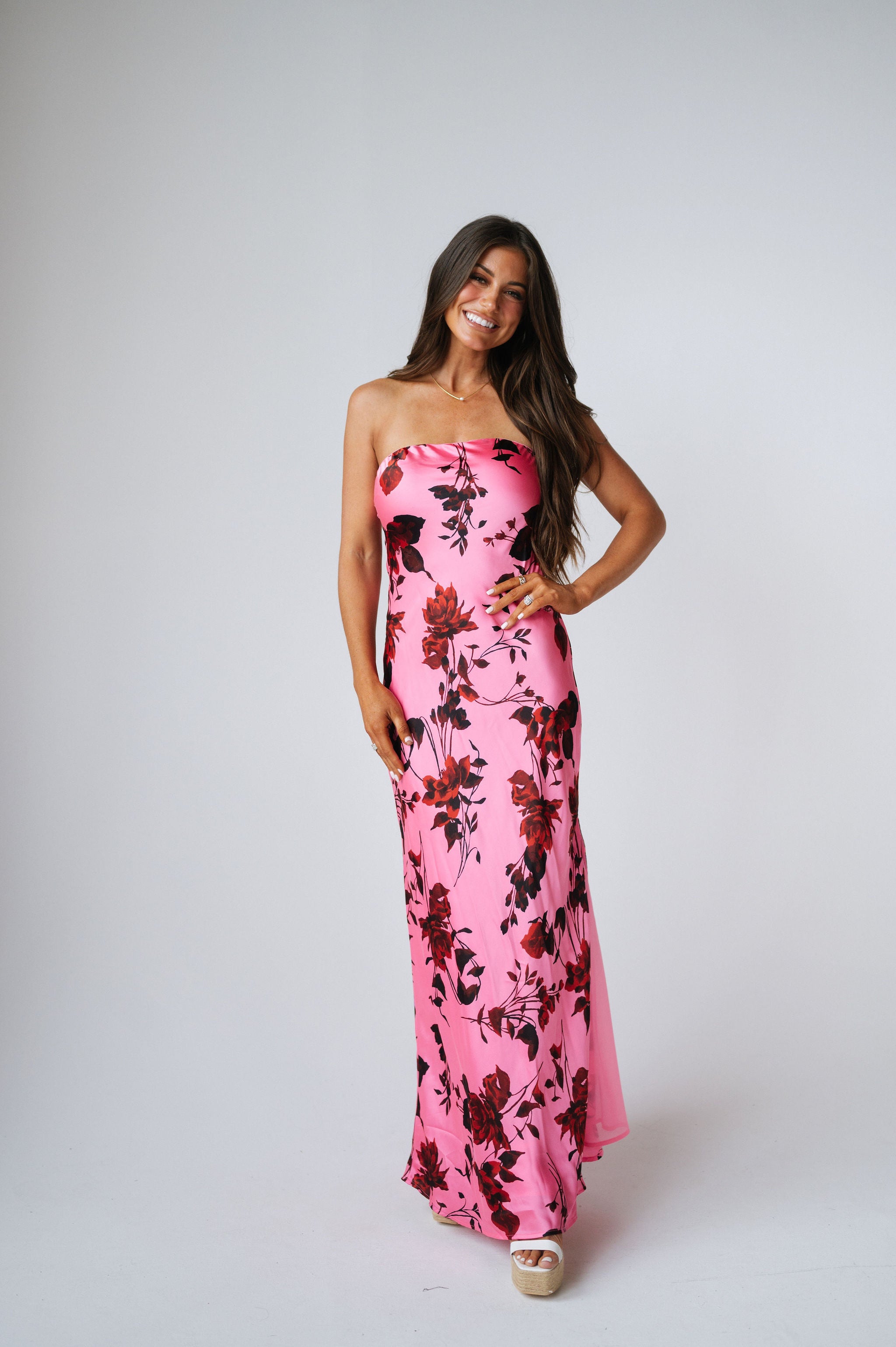 Heartache Rose Strapless Dress