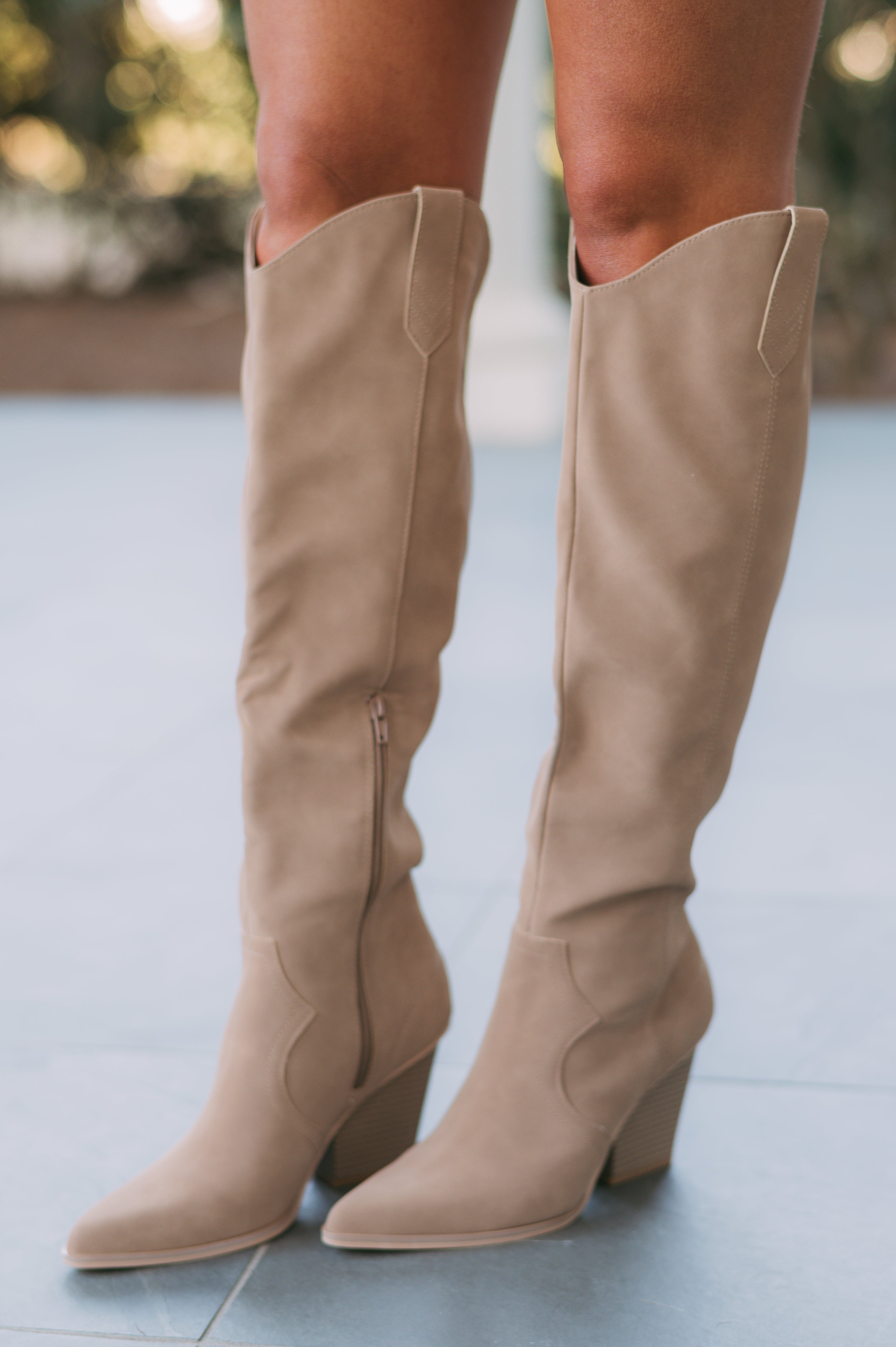 Saipan Knee High Boots- Cedarwood