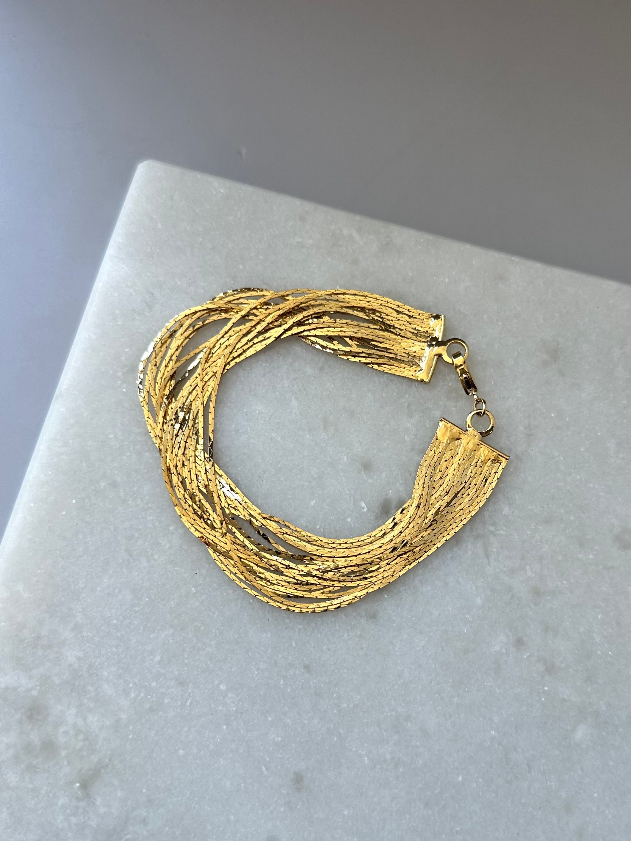 Steph Chain Bracelet-Gold