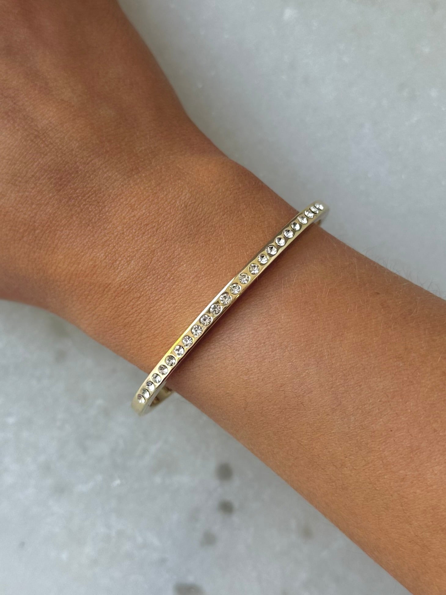 Rhinestone Gold Cuff