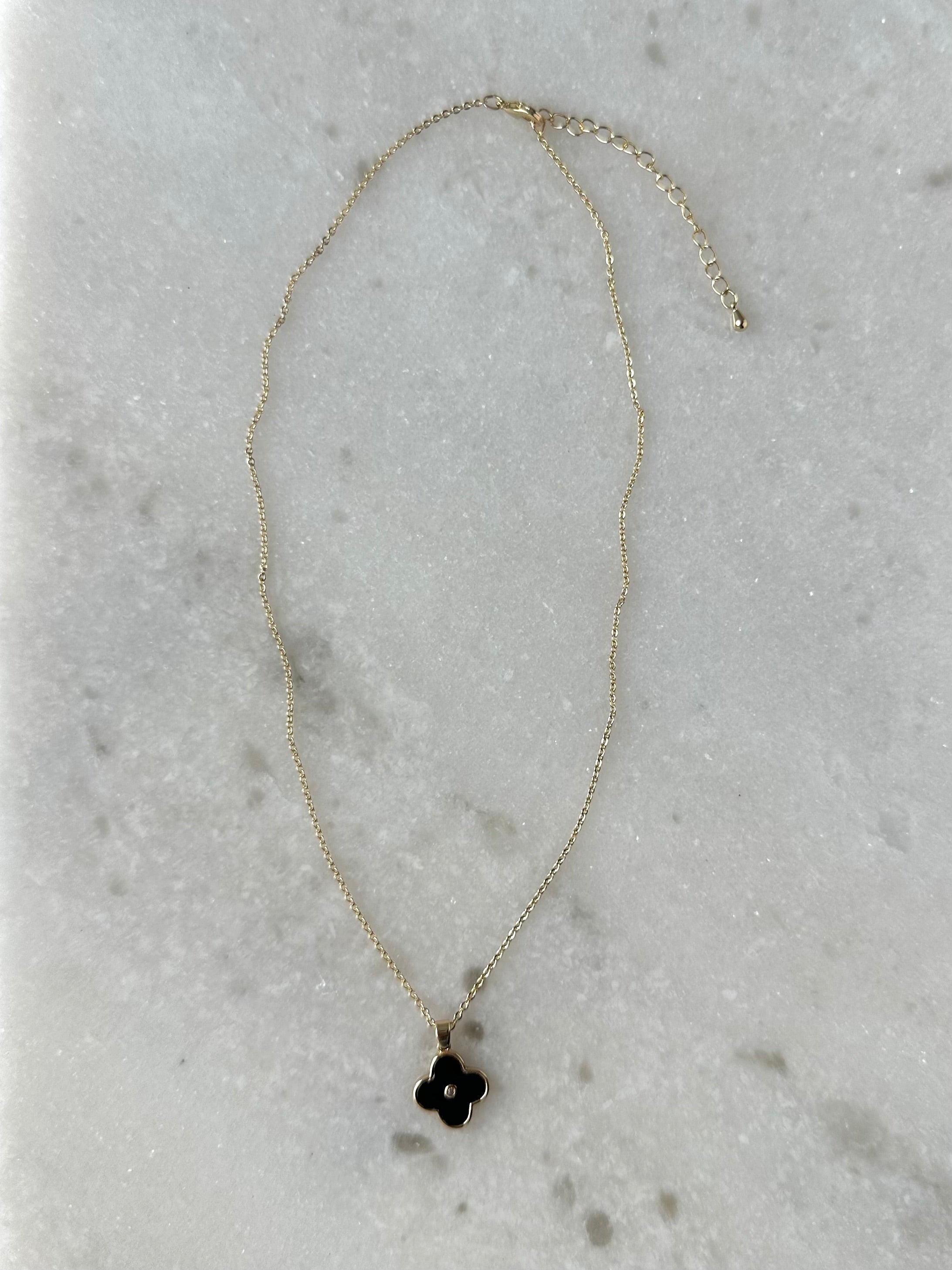 Ingram Pendent Necklace-Black