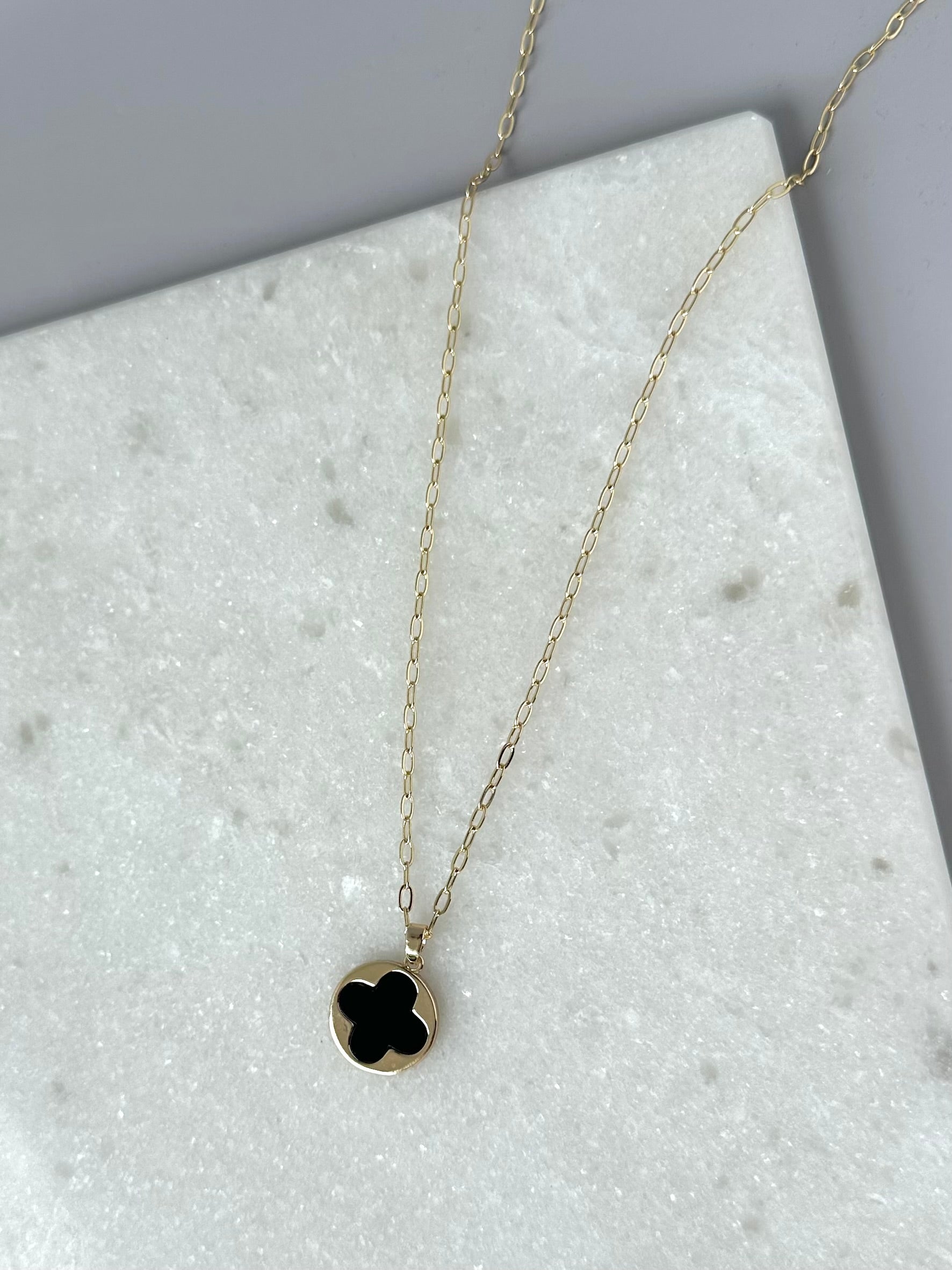 Lawton Pendent Necklace- Black