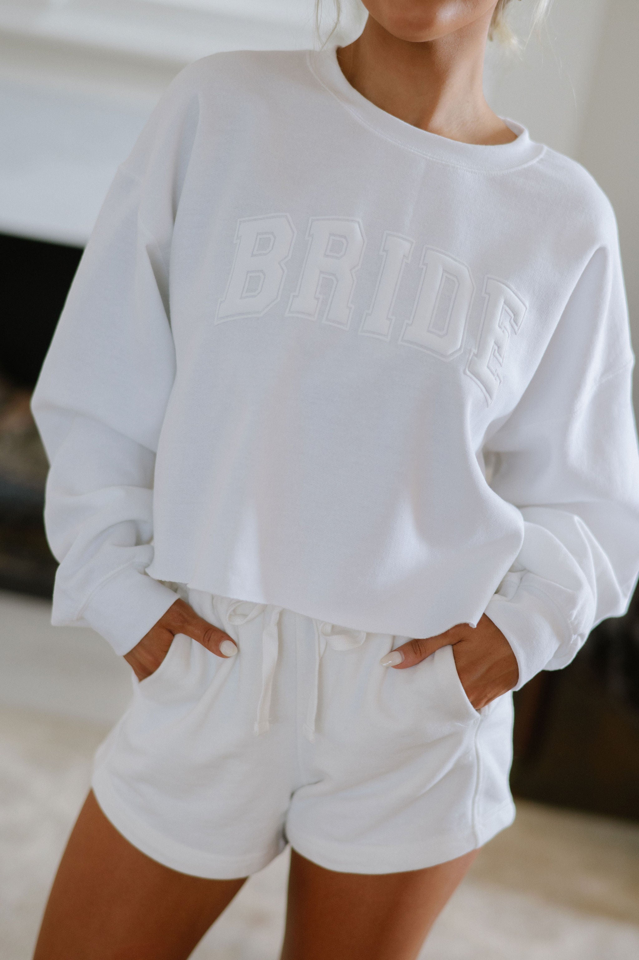 Bride Cropped Sweatshirt