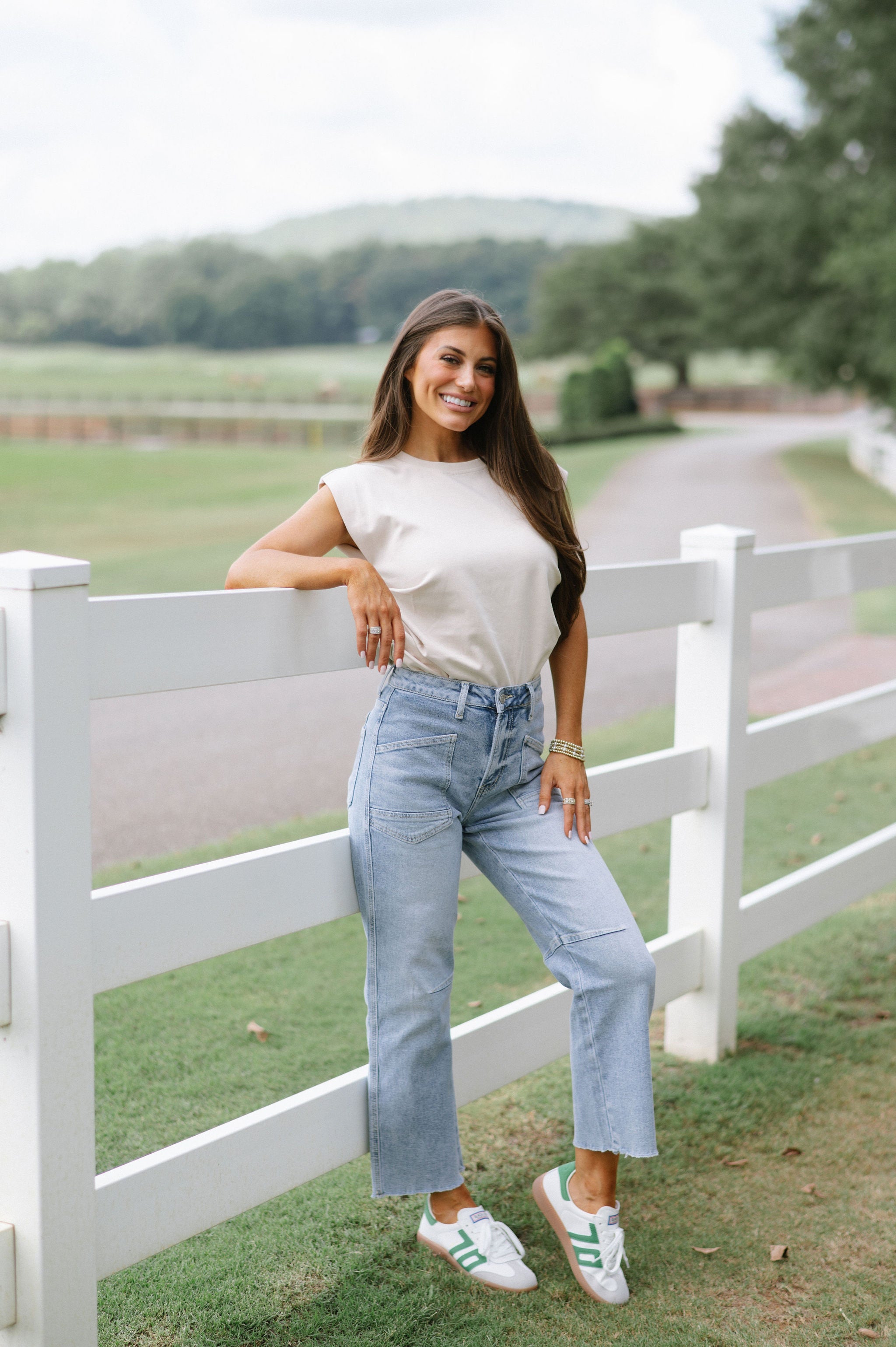 Paris Ruched Top-Light Beige