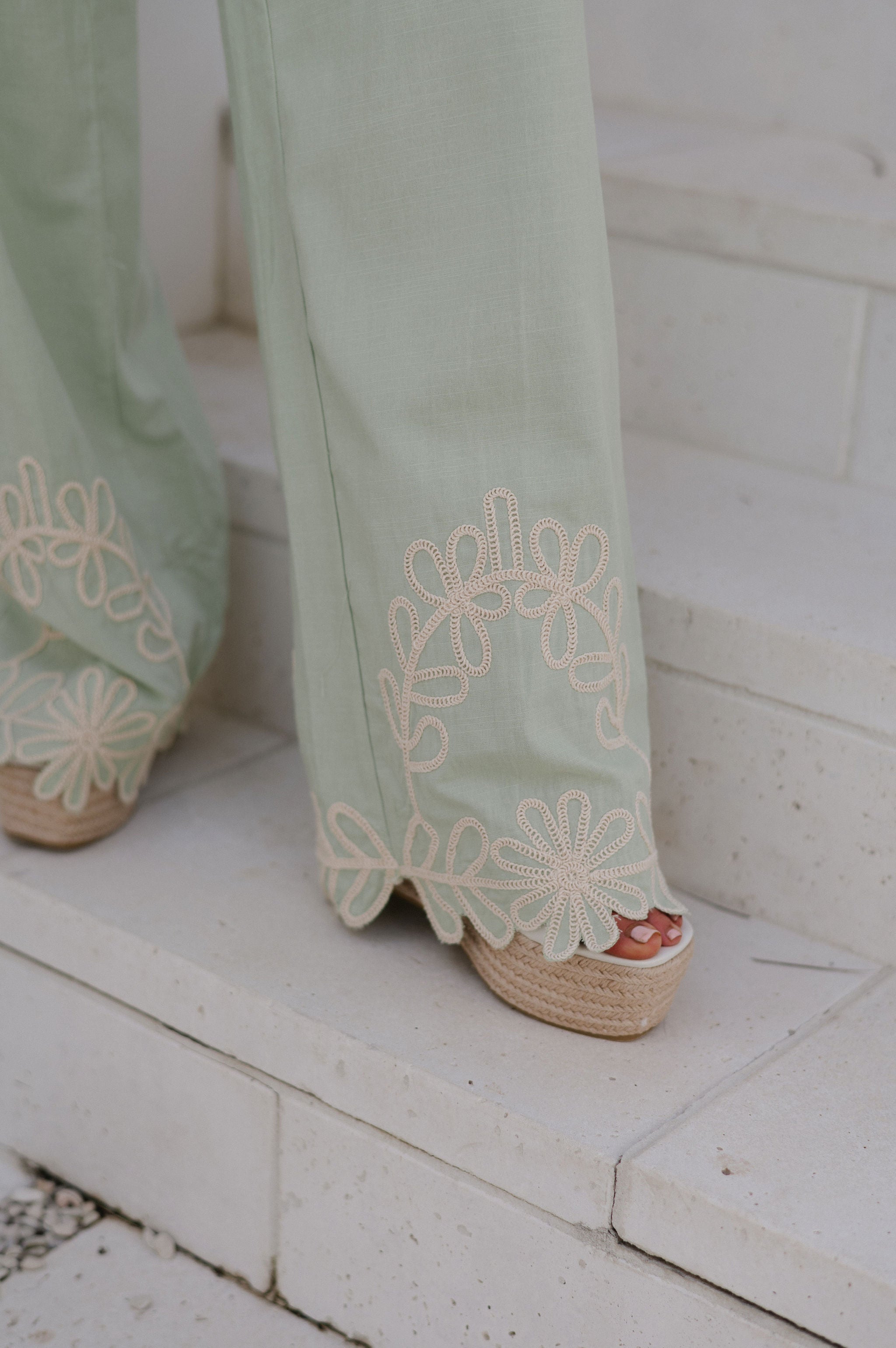 Lola Pants Set-Green