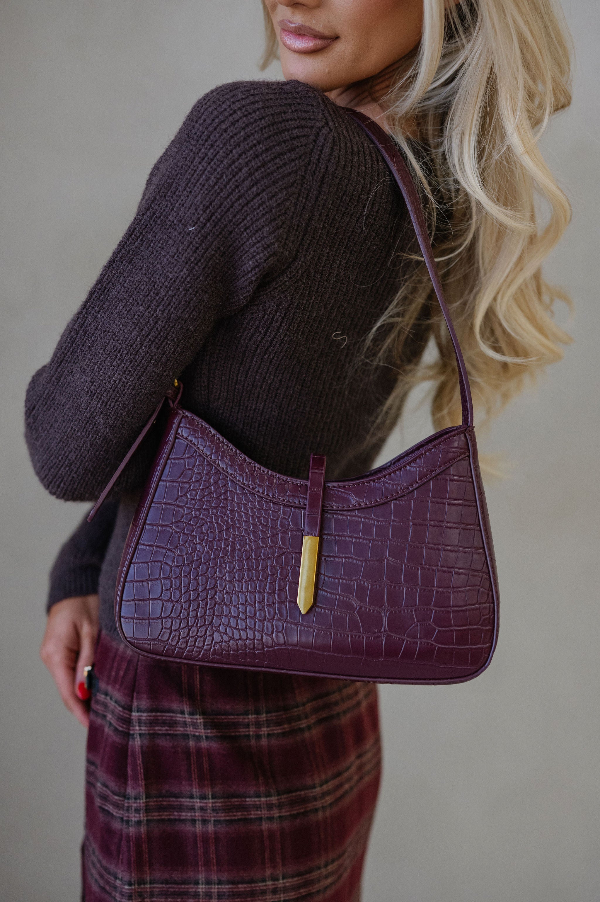 Judith Shoulder Bag-Wine