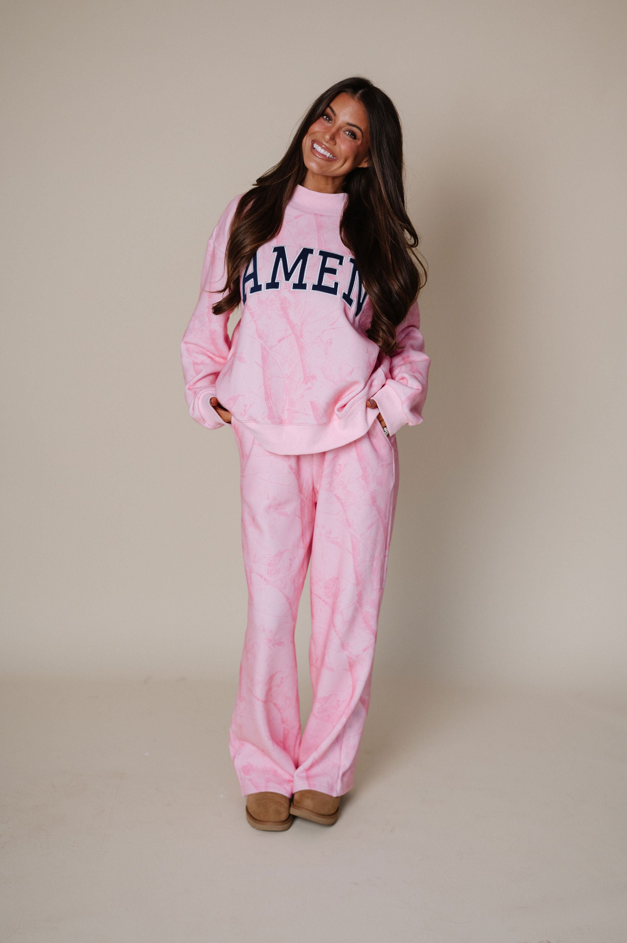Camo Sweatpant-Pink