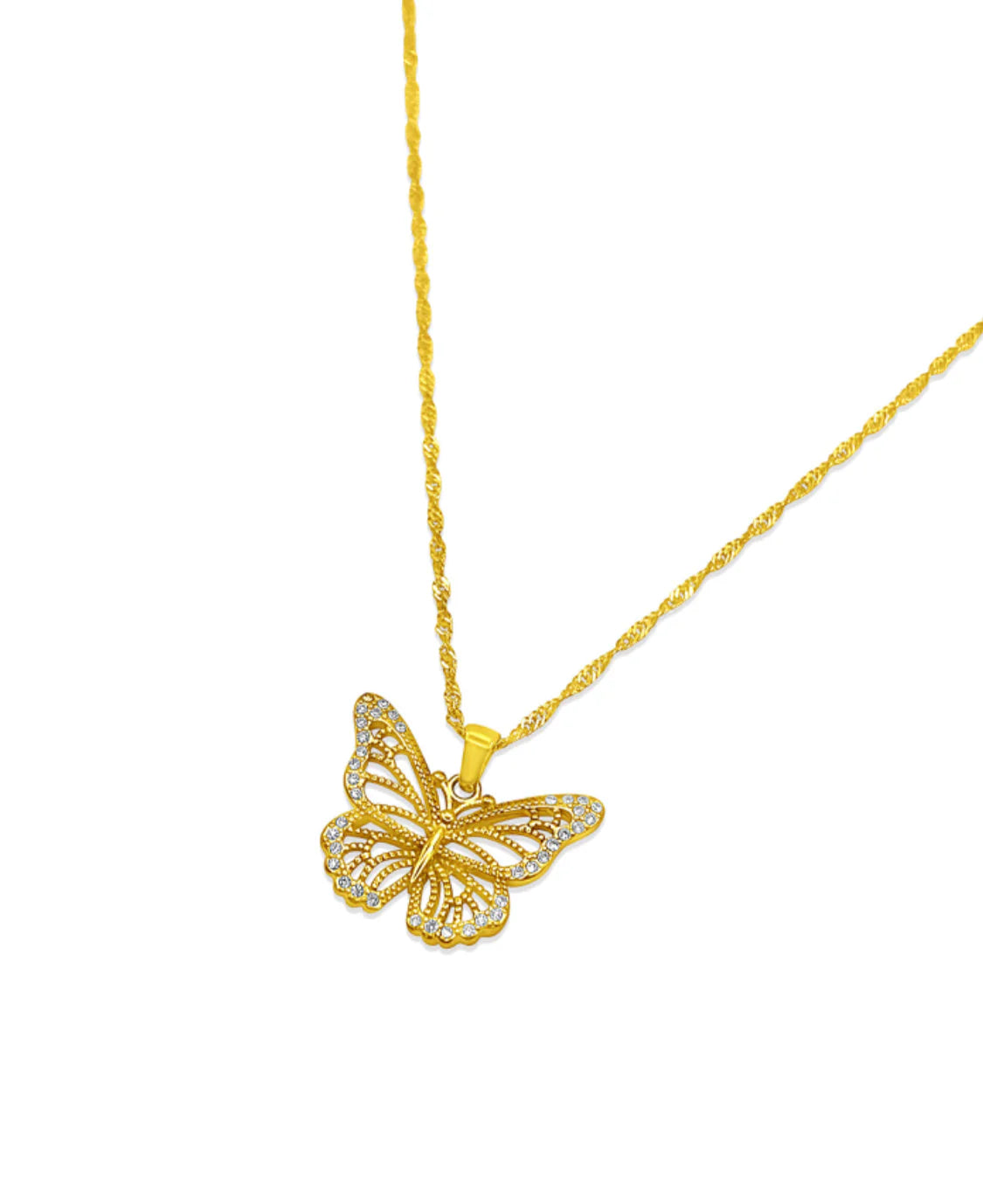 PREORDER// Abigail Butterfly Necklace-Gold PREORDER 5/14