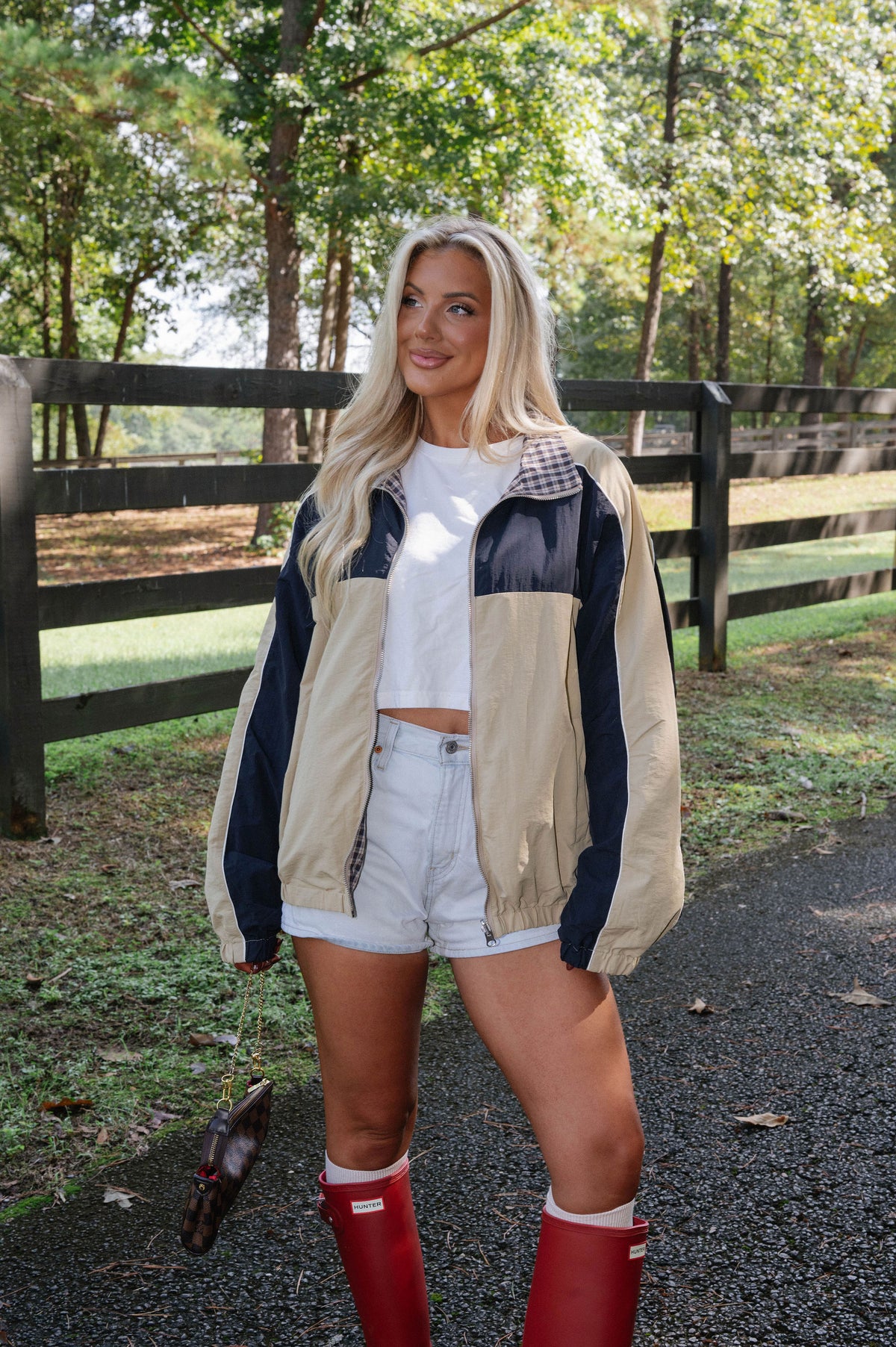 Retro Reversible Jacket-Tan