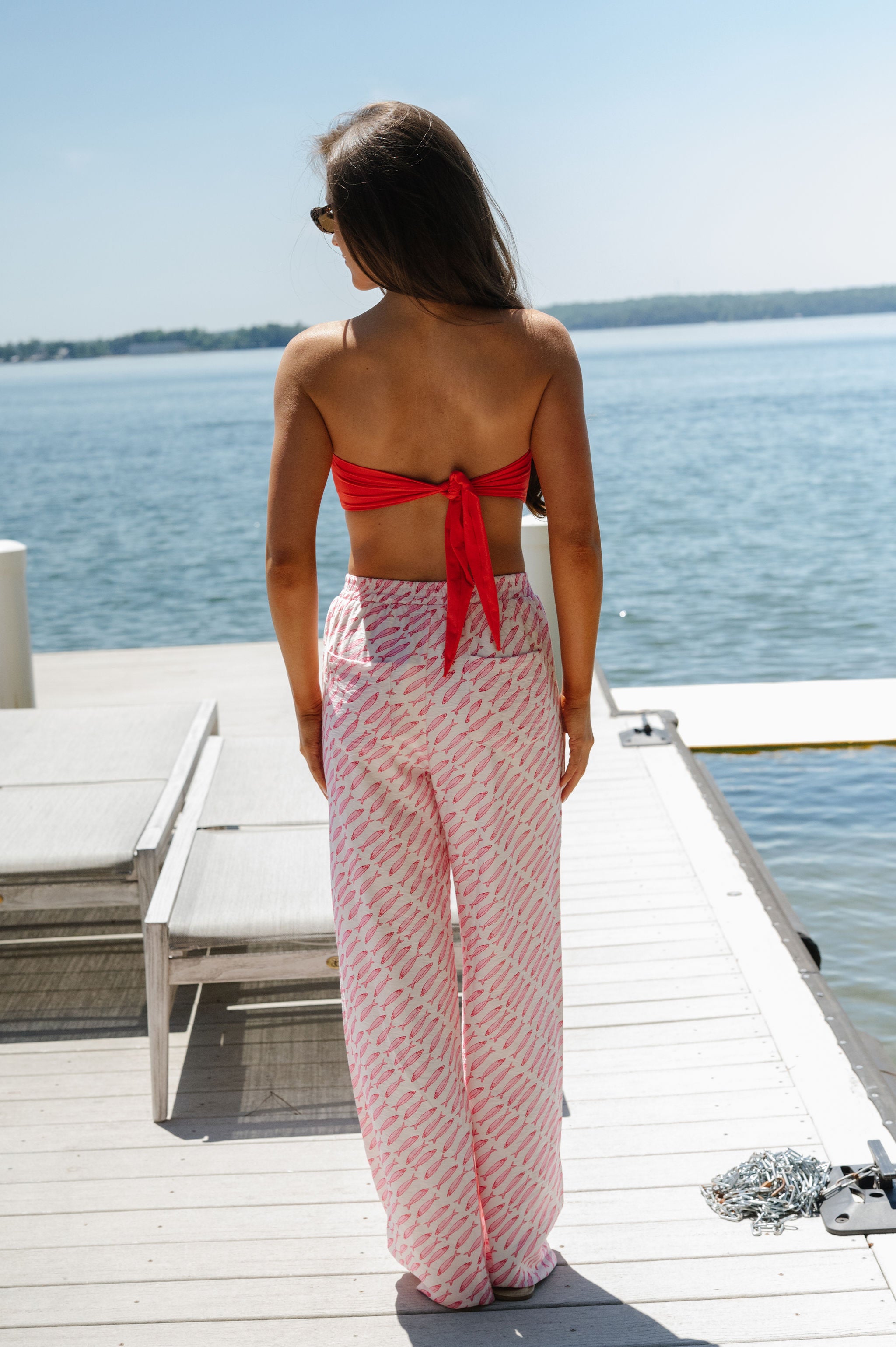 Liana Fish Pants-Pink
