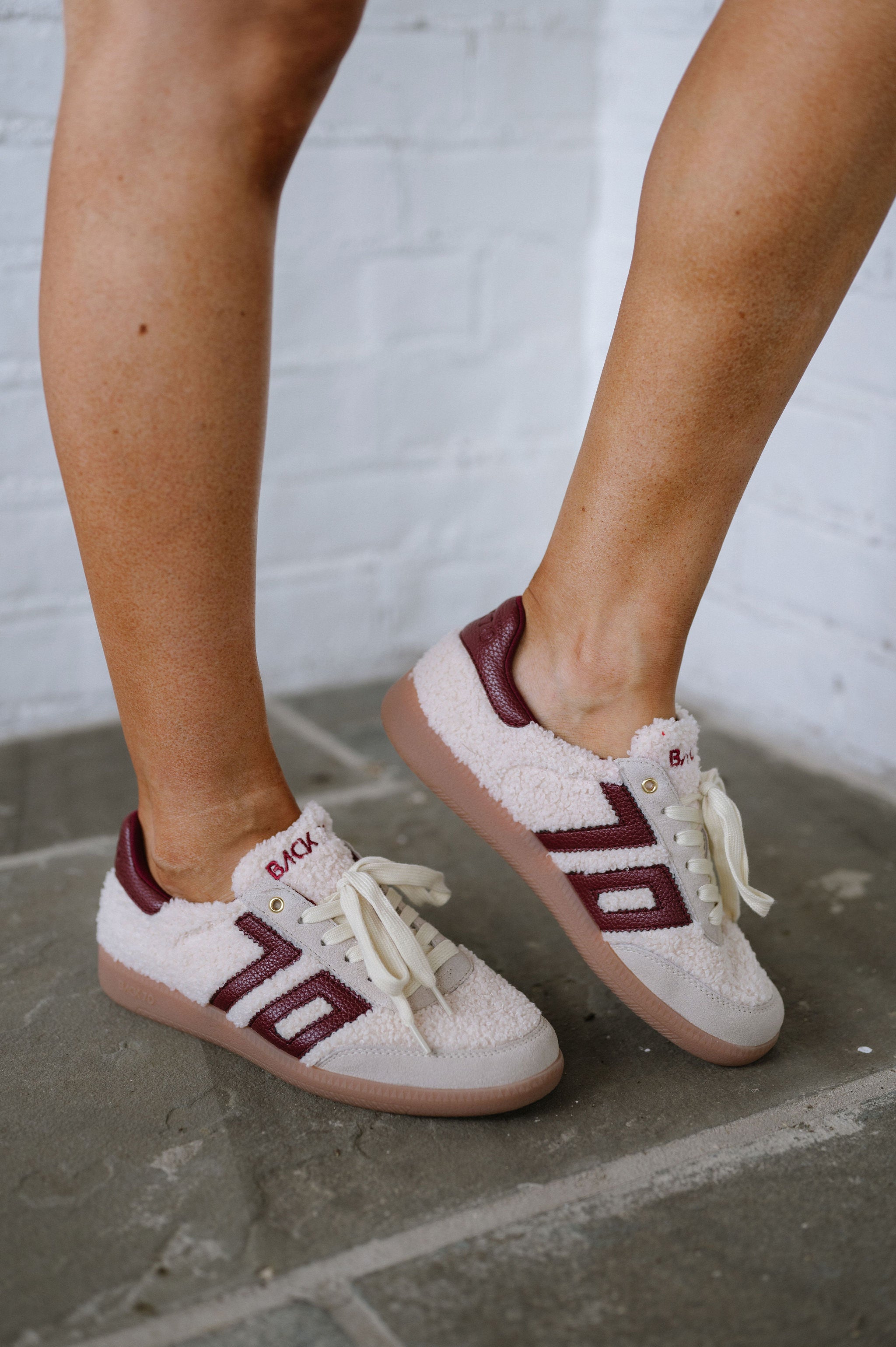 Back 70 Cloud Teddy Sneakers-Wine