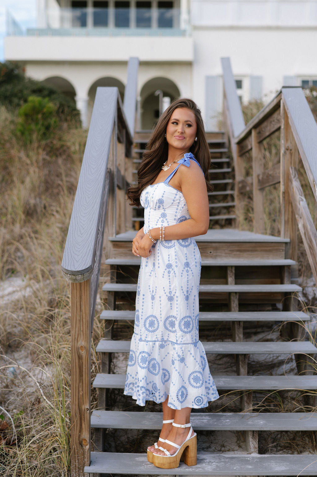 Carter Maxi Dress-Blue