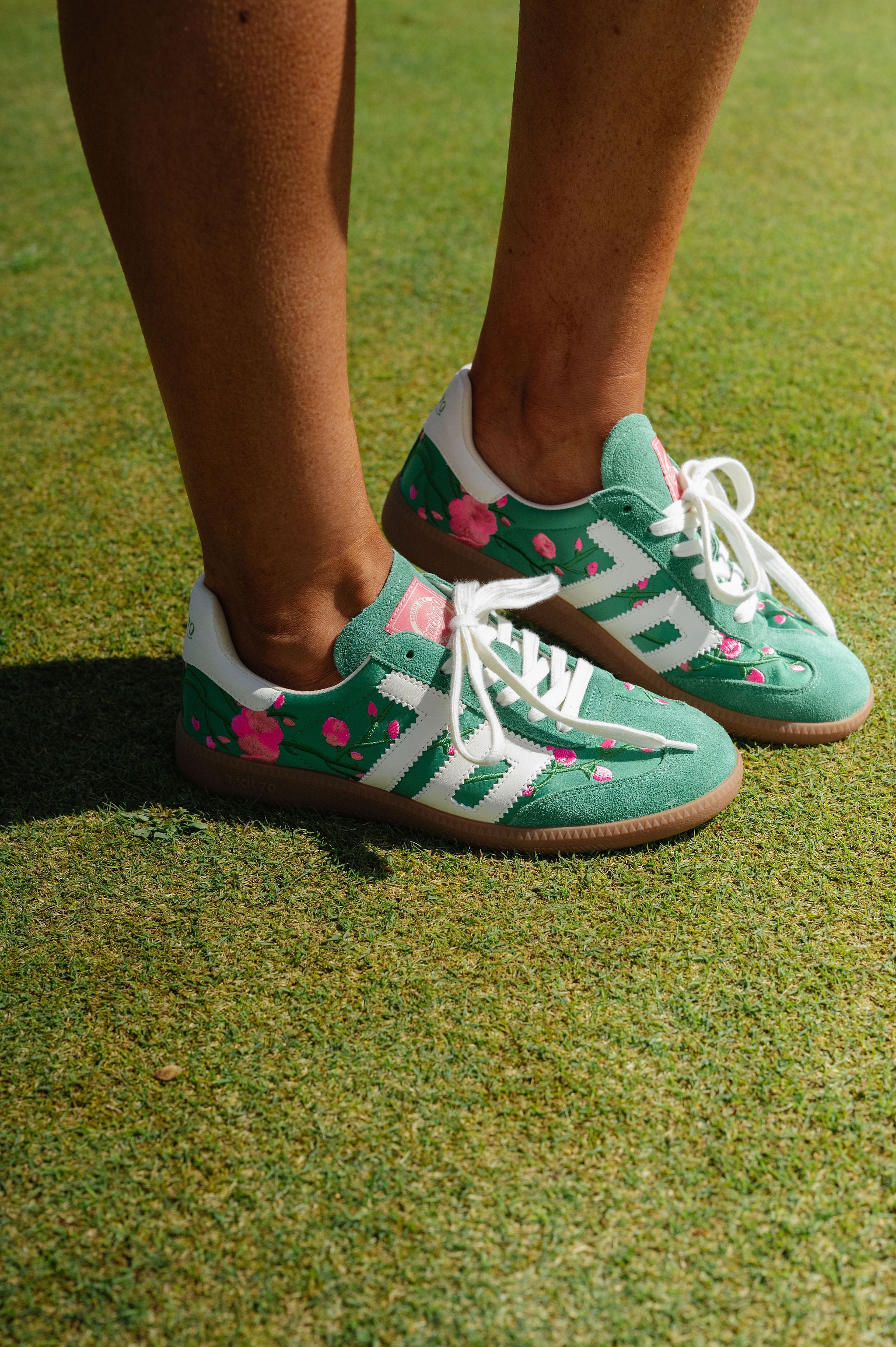 Back 70 Ghost Sneakers-Floral Green