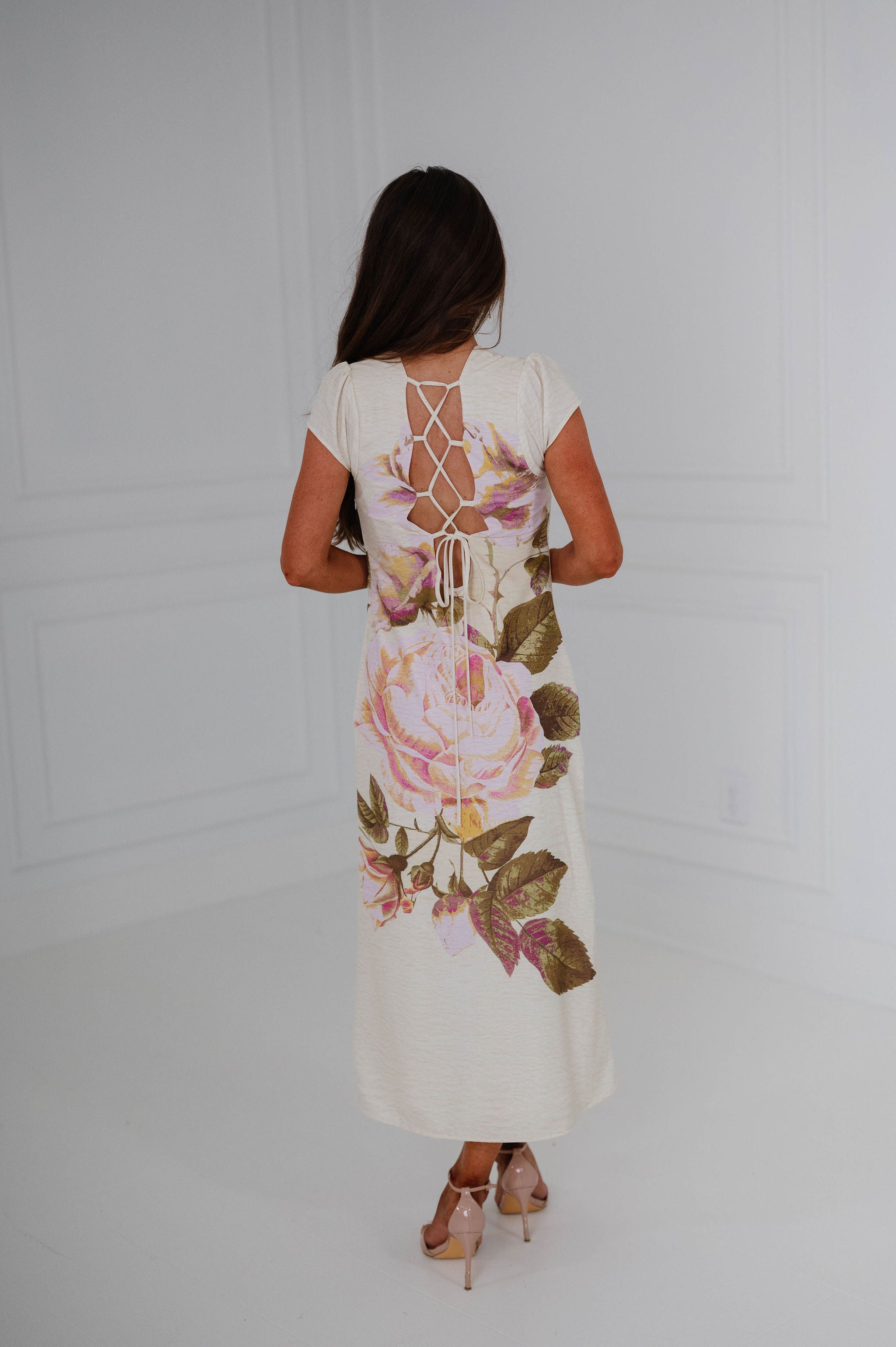 Kate Maxi Dress-Yellow Floral