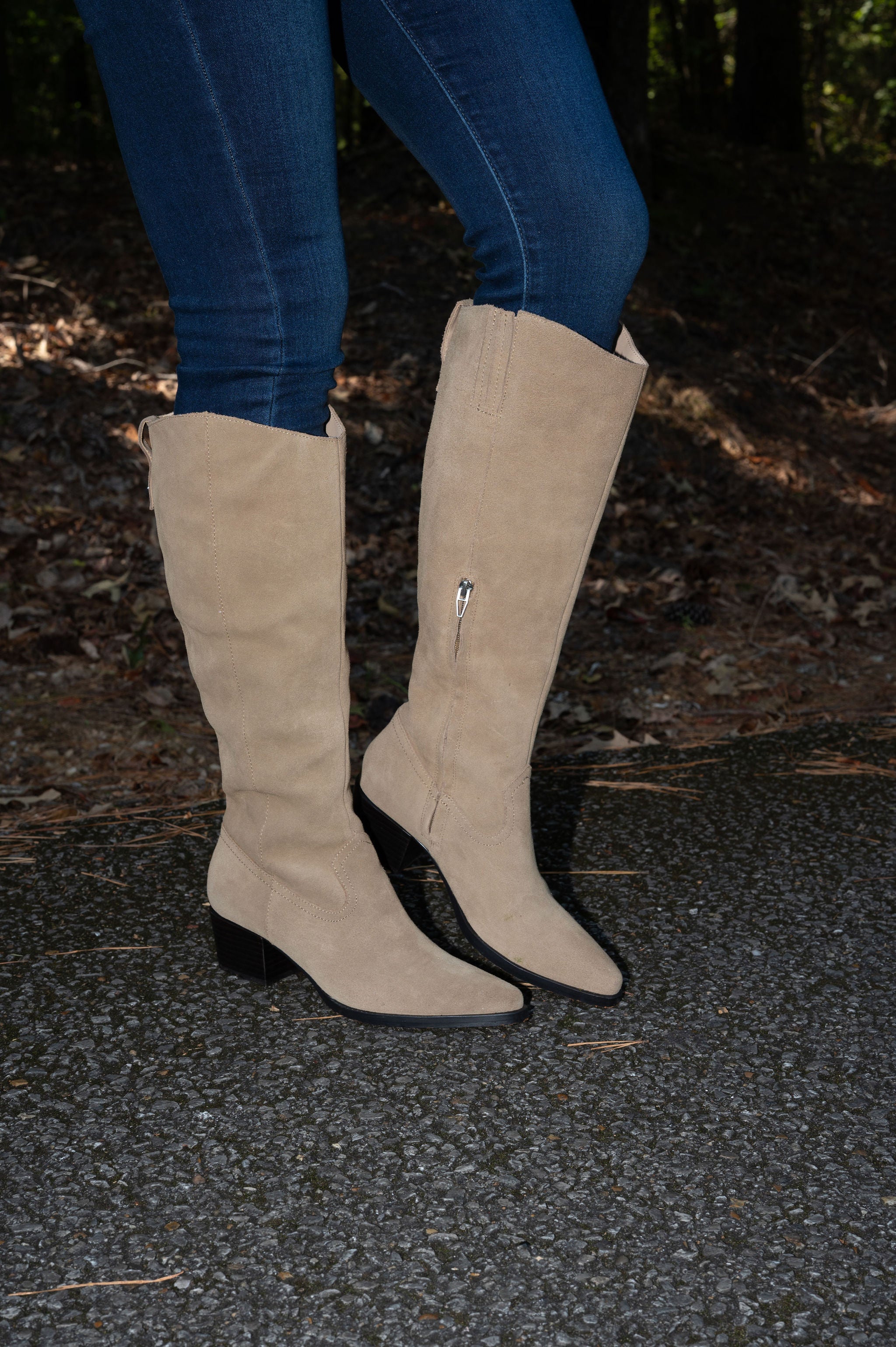 Dolce Vita Virona Suede Boots-Dark Taupe