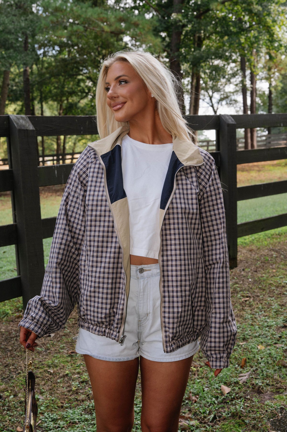 Retro Reversible Jacket-Tan