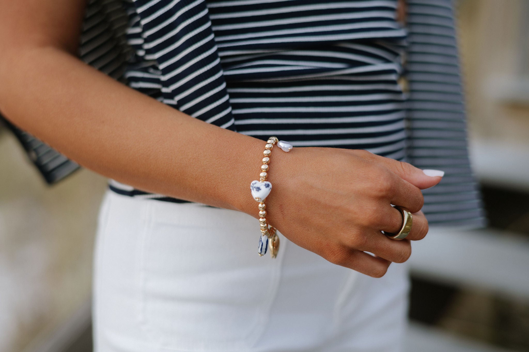 Azul Charm Bracelet - Gold