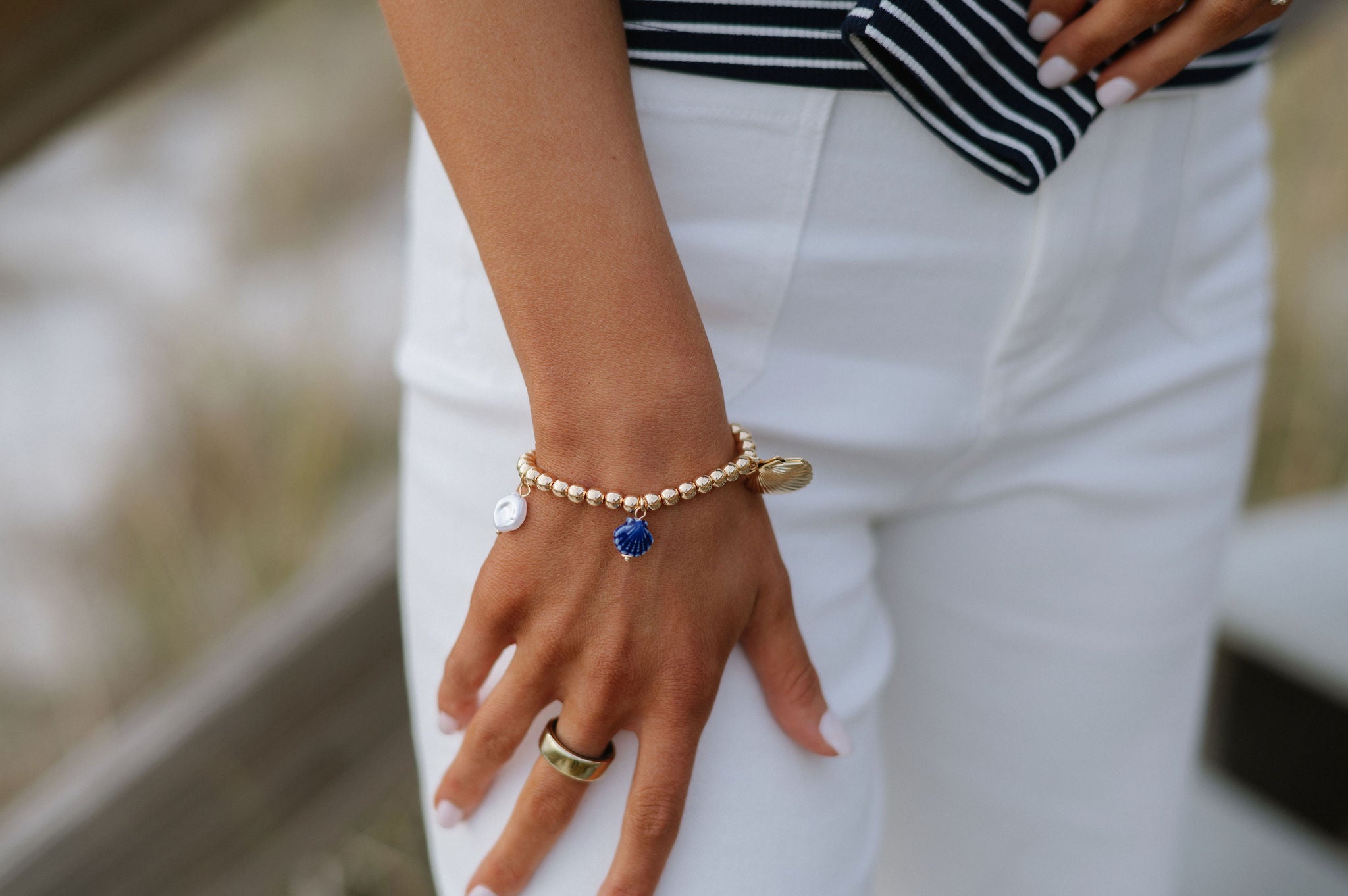 Azul Charm Bracelet - Gold