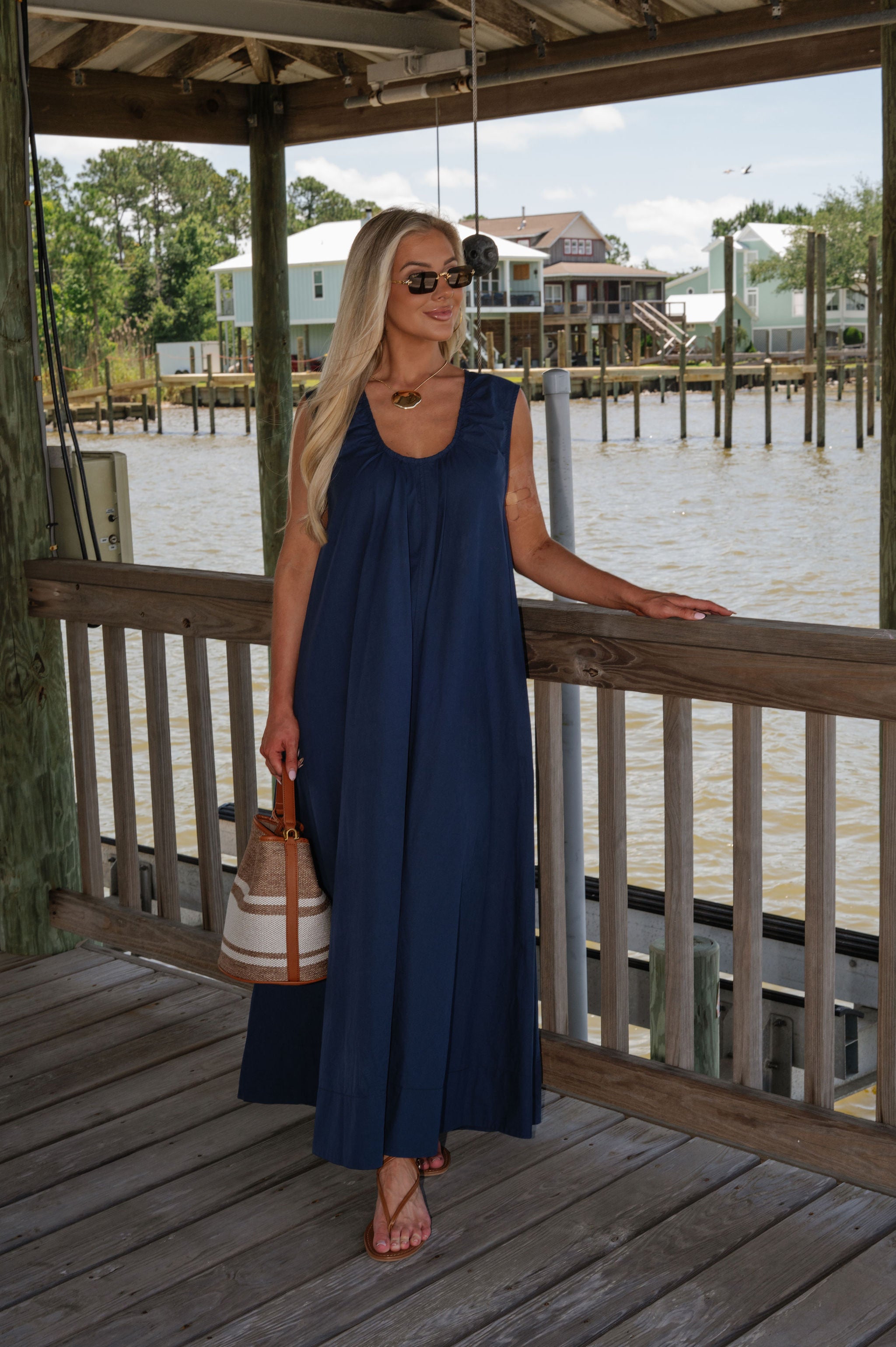 Bonnie Dress-Navy