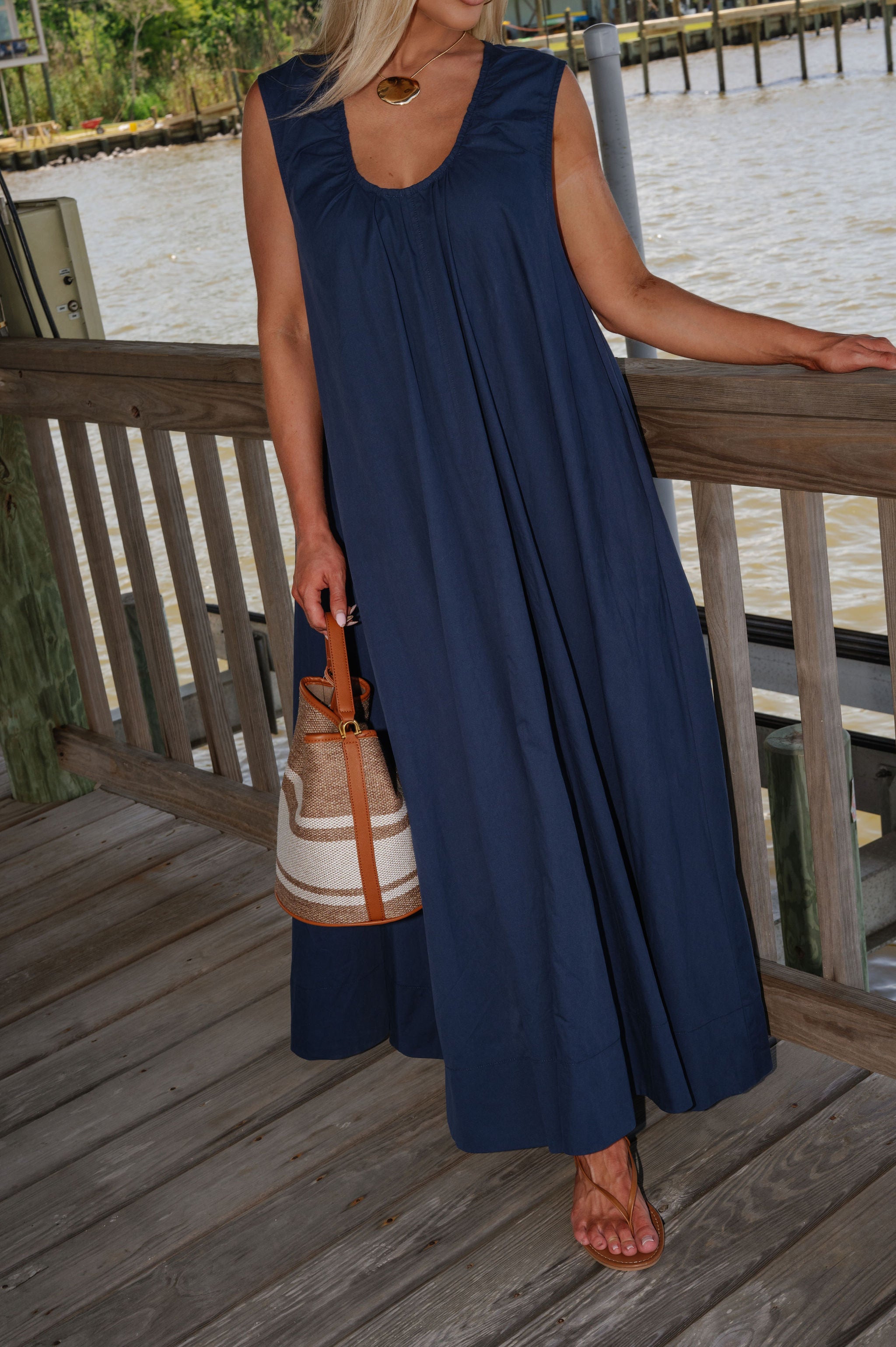 Bonnie Dress-Navy