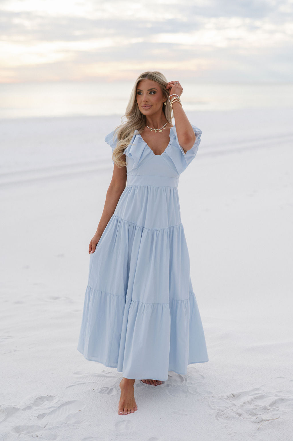 Finley Maxi Dress- Blue