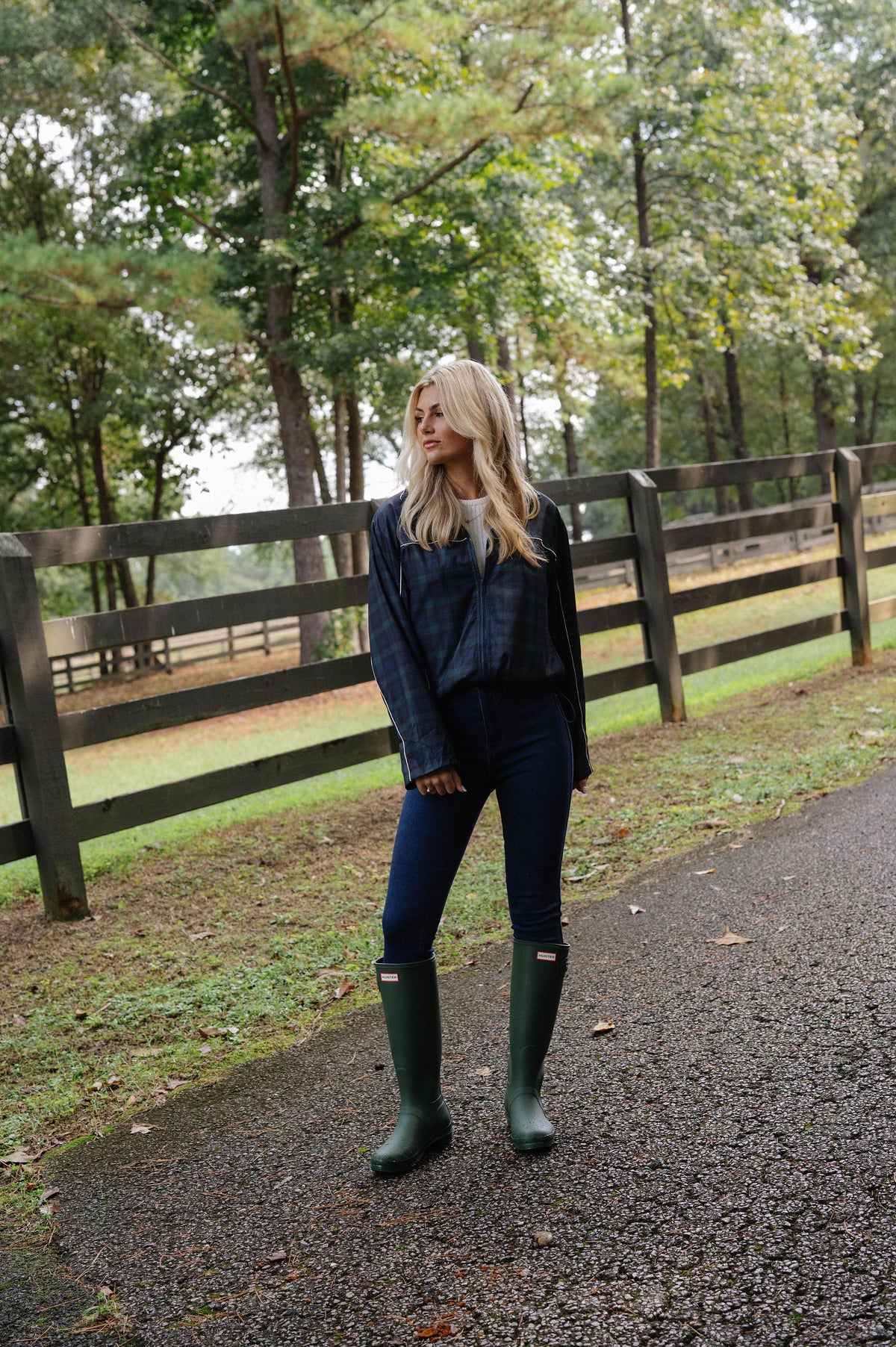 Millie Plaid Zip Up Jacket