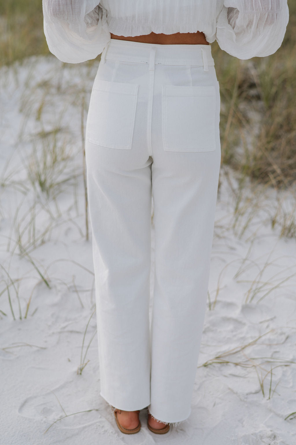 Suzanne Straight Leg Pants- Cream