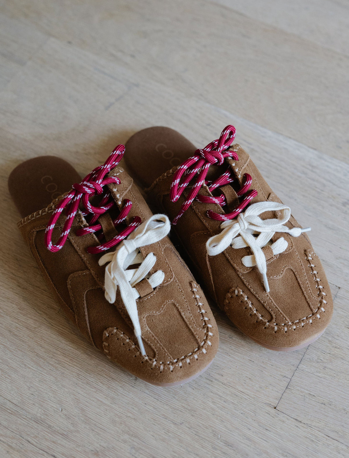 Devyn Suede Slides-Brown
