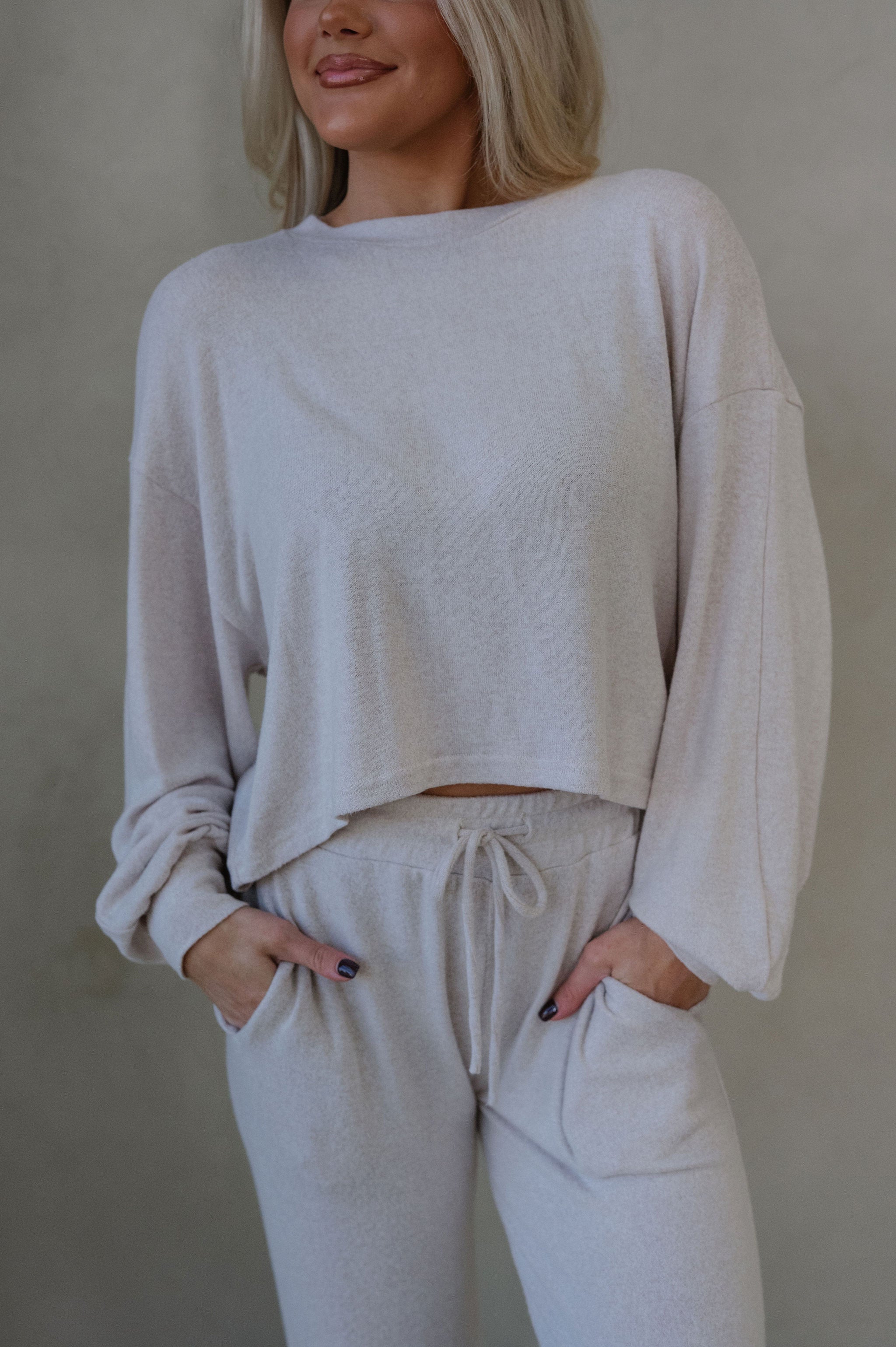 Lexi Pajama Set-Beige