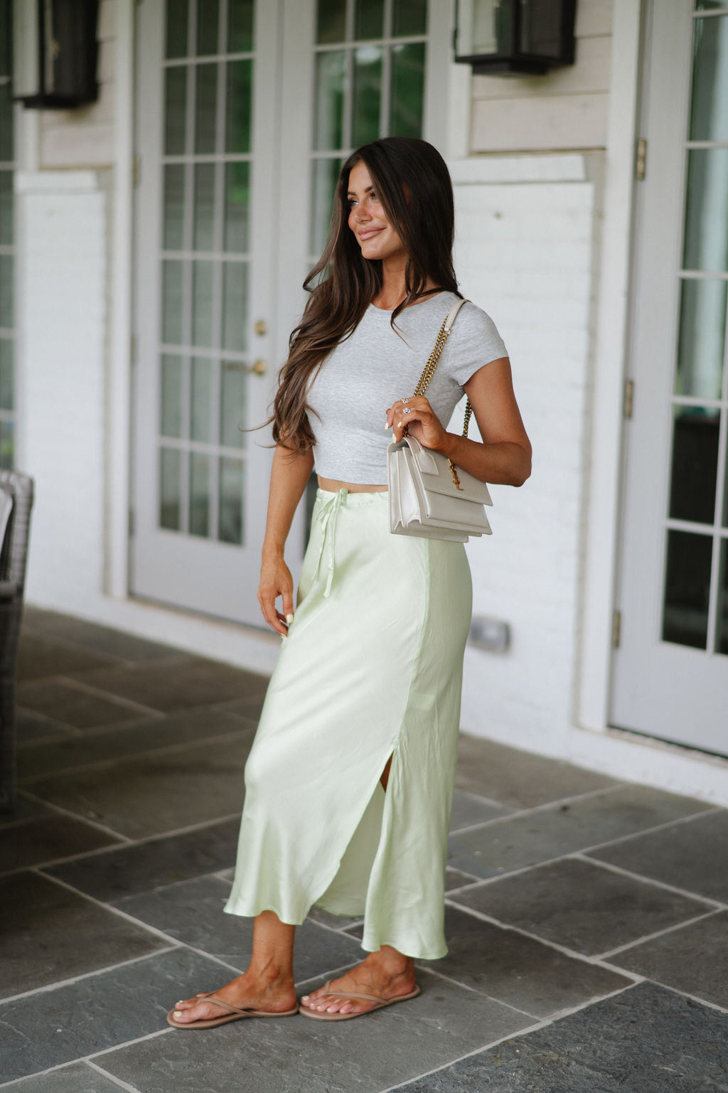 Rory Maxi Skirt-Honeydew