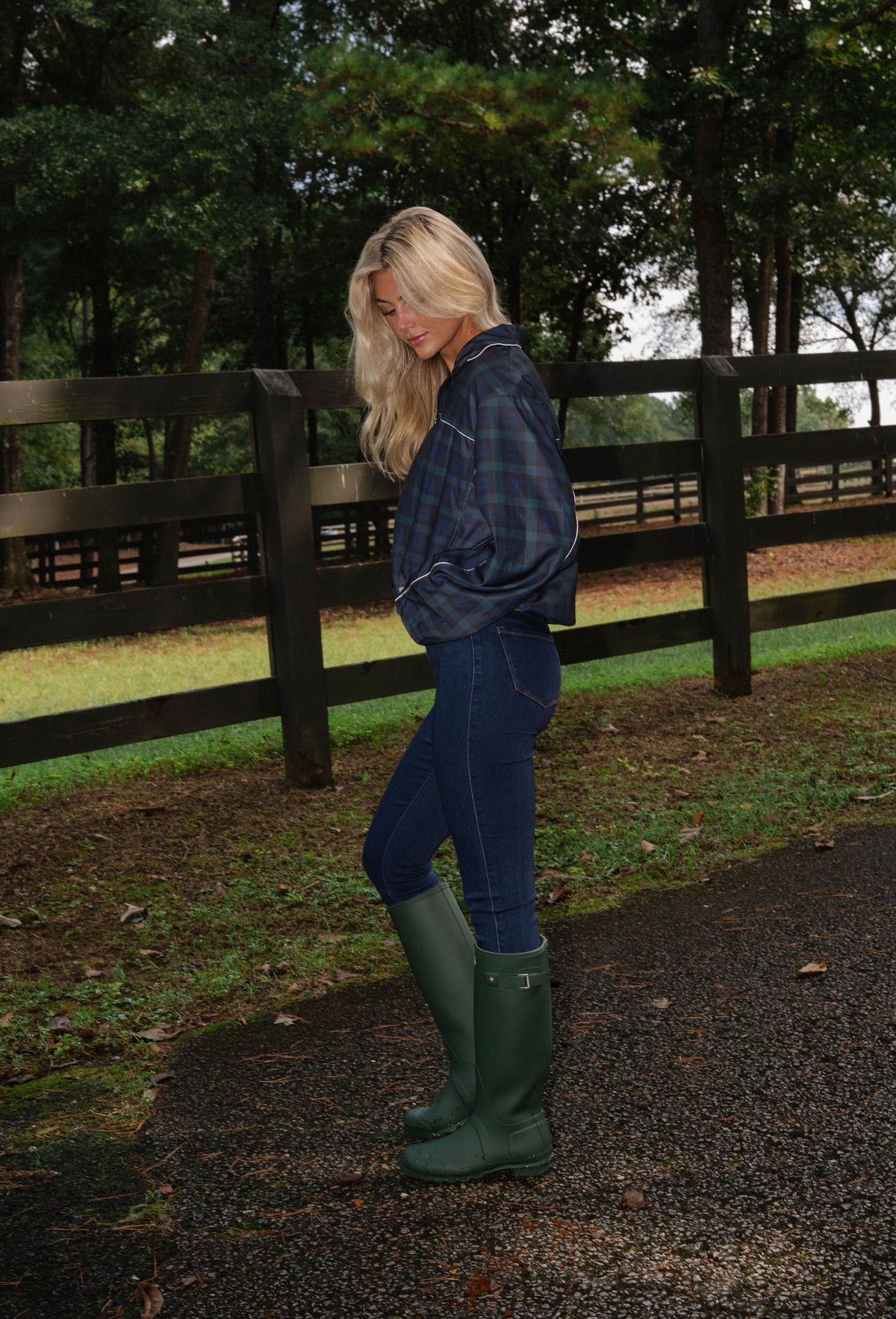 Millie Plaid Zip Up Jacket