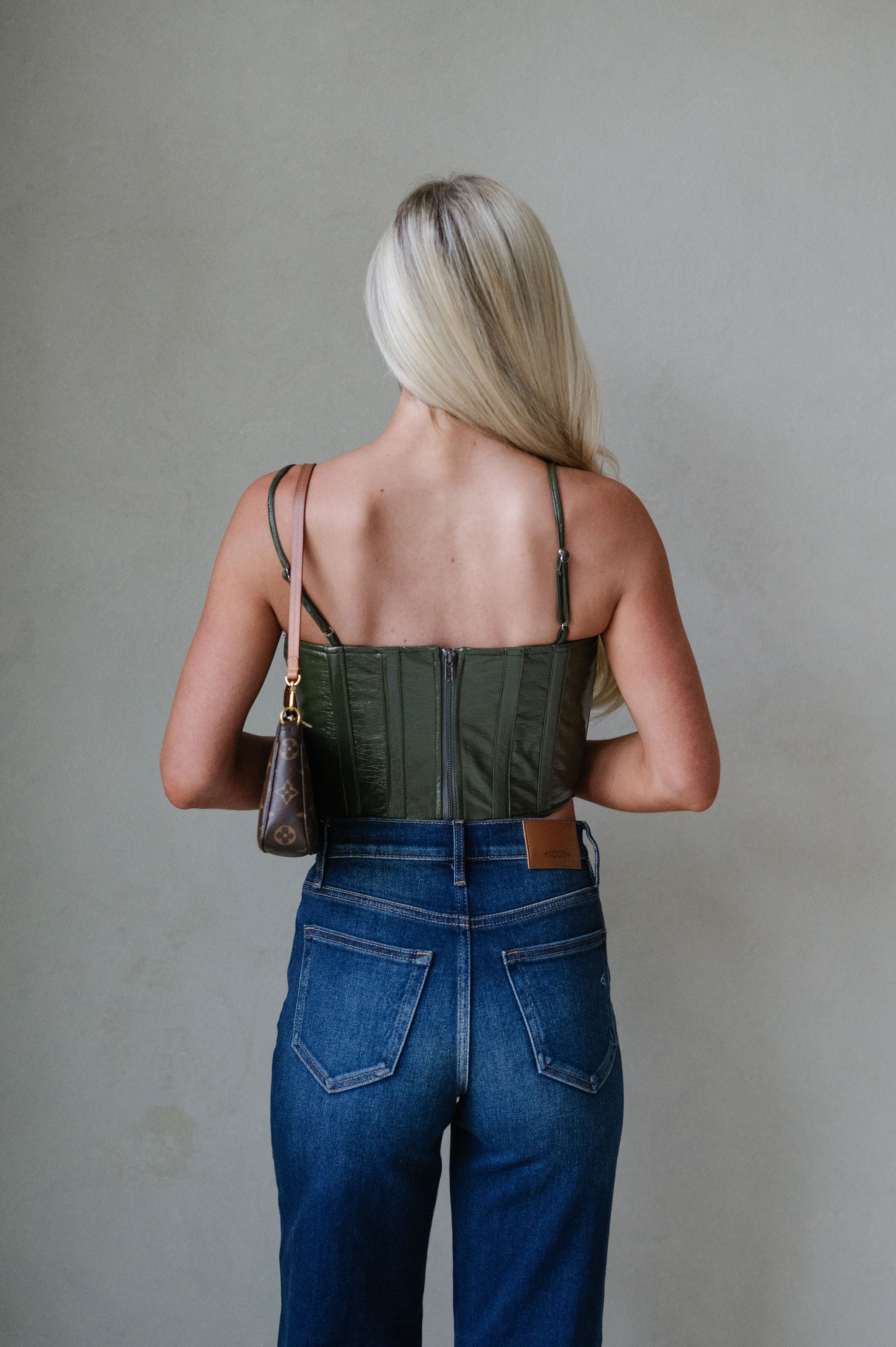 Rachel Top-Dark Olive