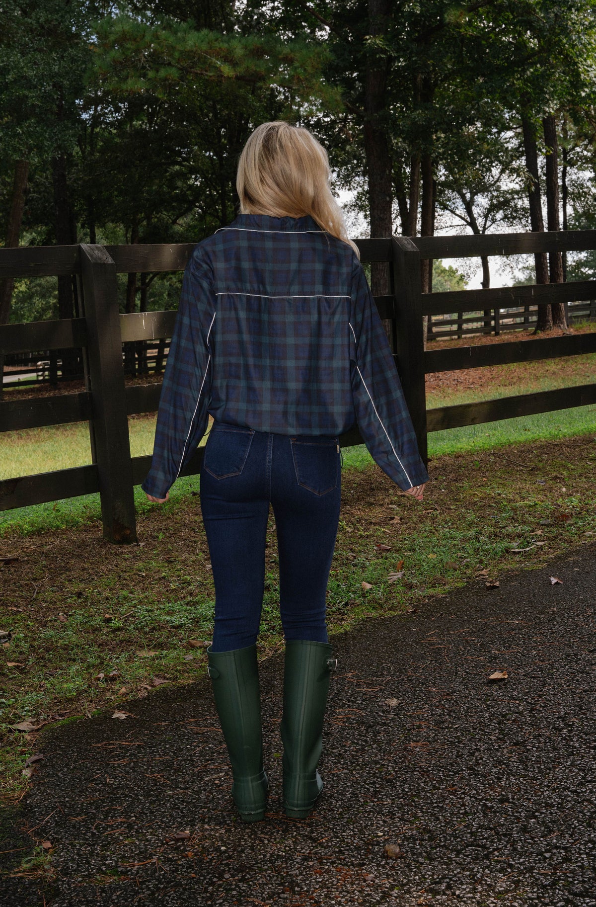 Millie Plaid Zip Up Jacket
