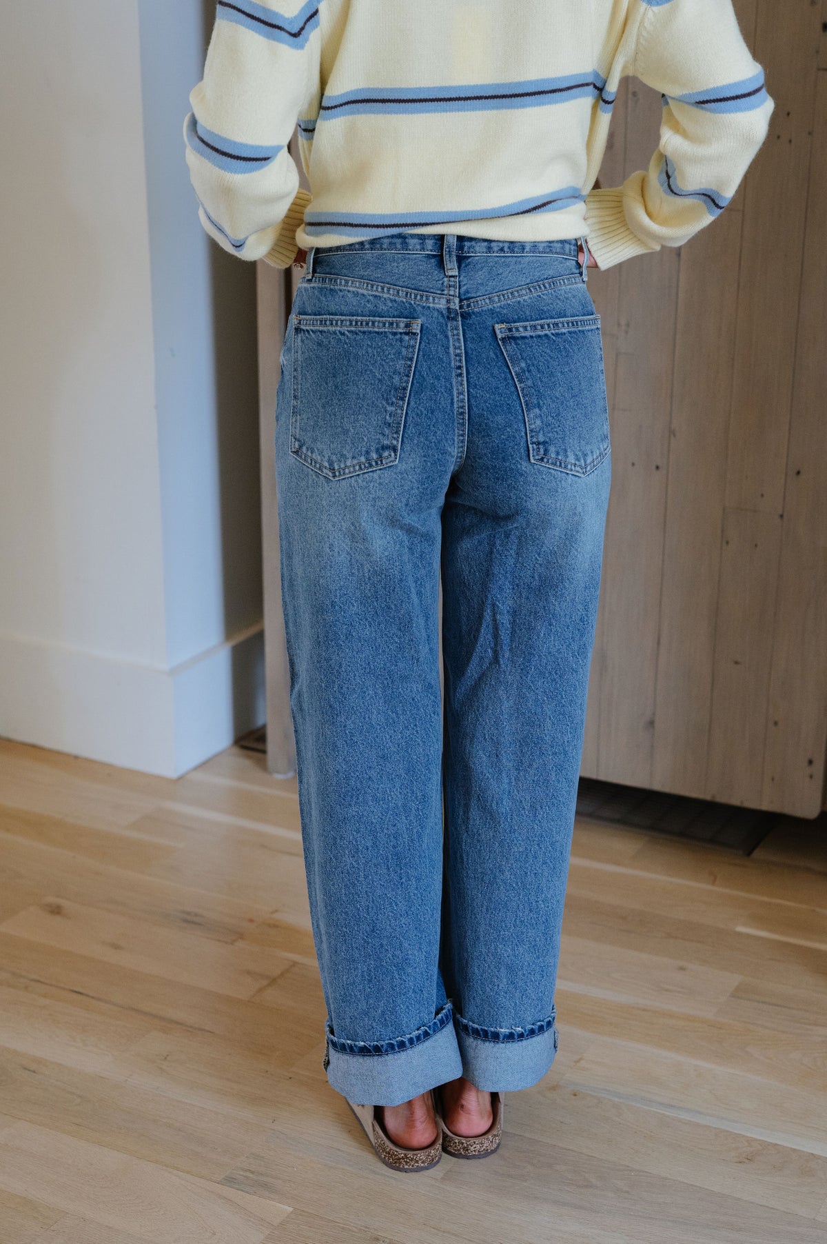 Owen High Waisted Skater Jean-Medium Denim