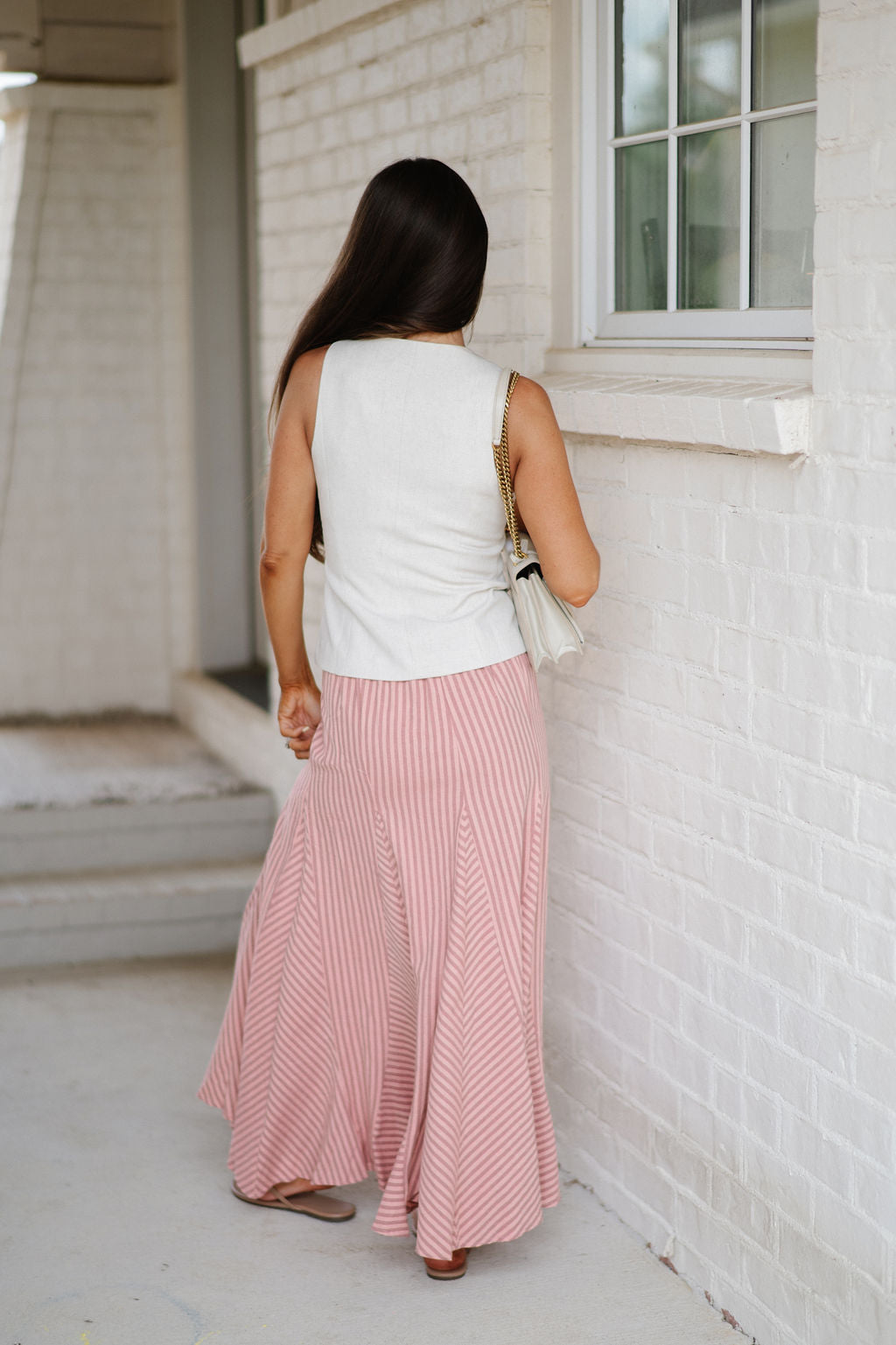 Austin Tailored Vest-Light Beige