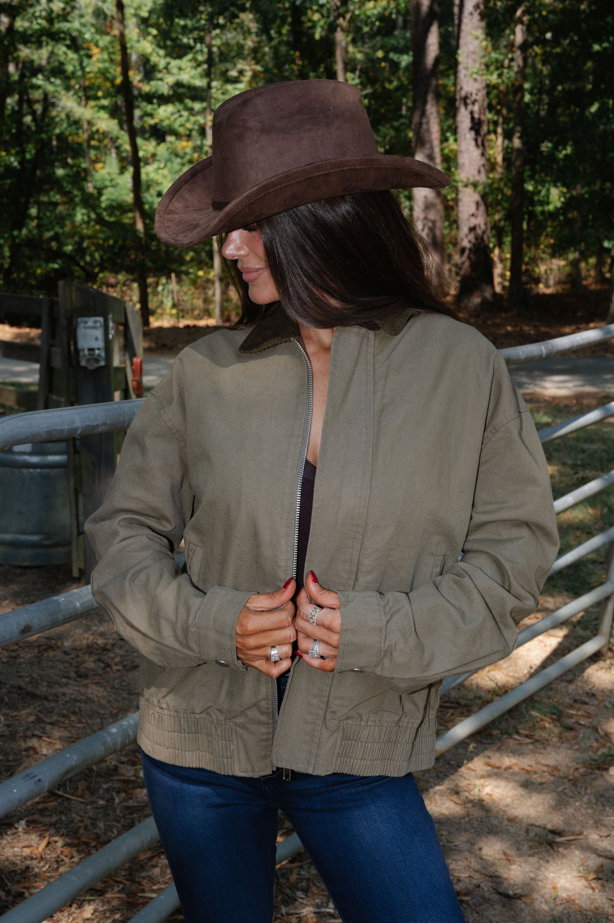 Beau Bomber Jacket-Olive