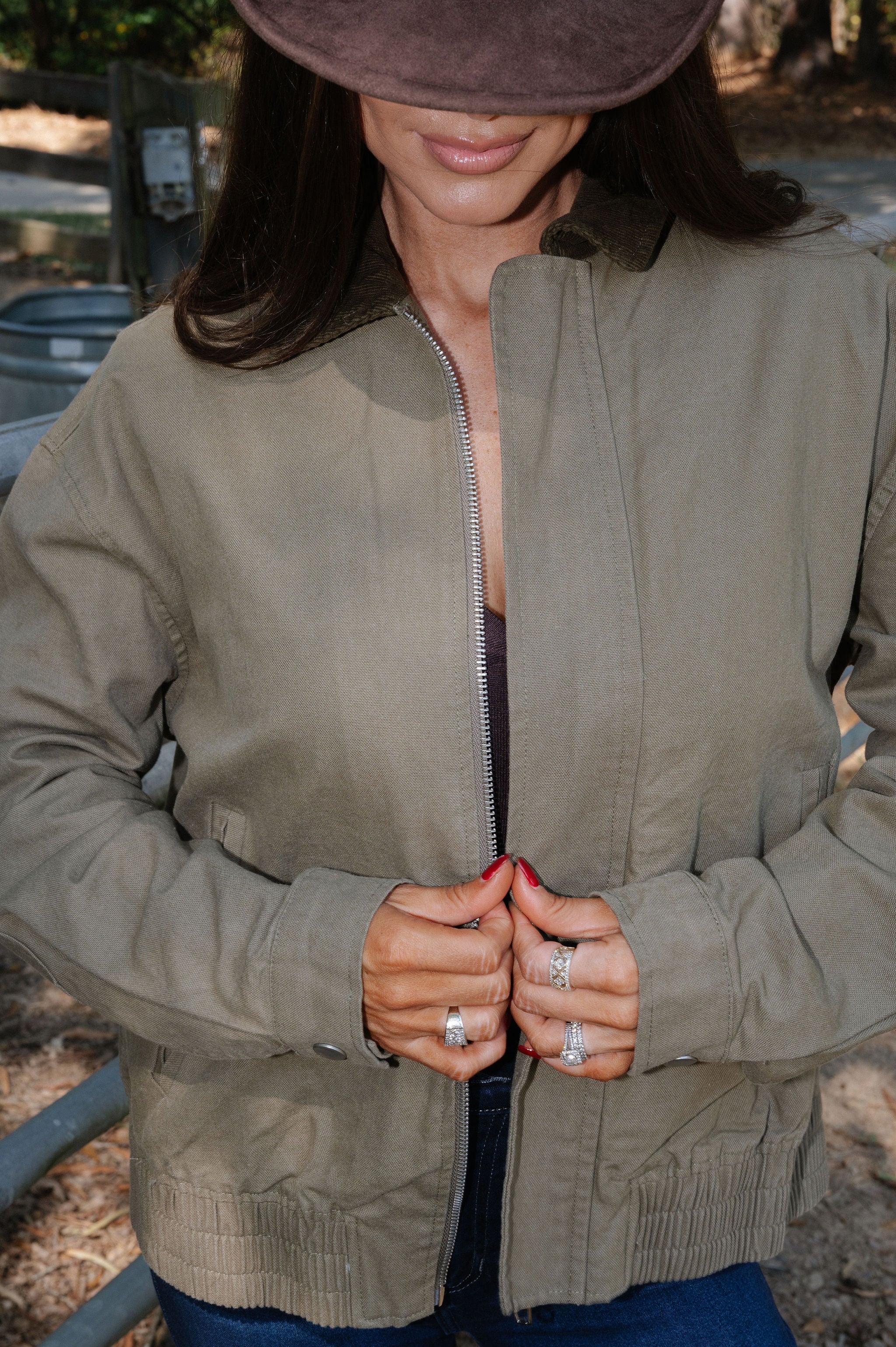 Beau Bomber Jacket-Olive