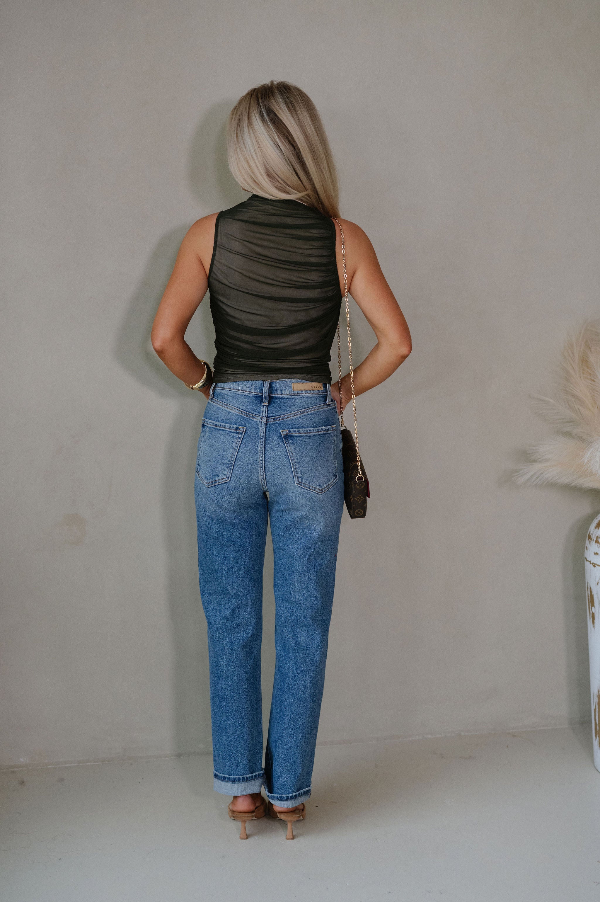 Alyssa Dad Jeans-Medium Wash