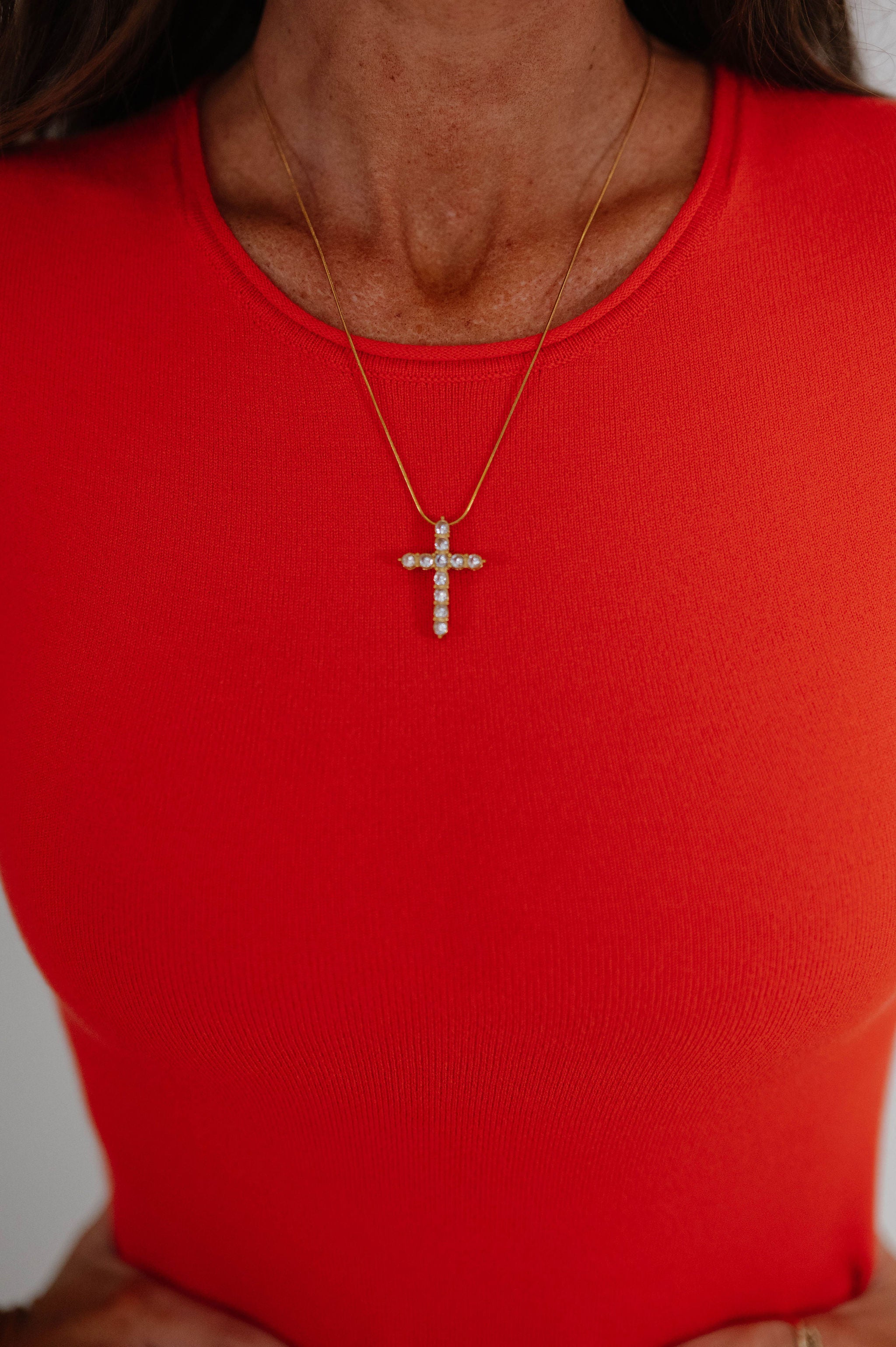 Diamond Cross Necklace